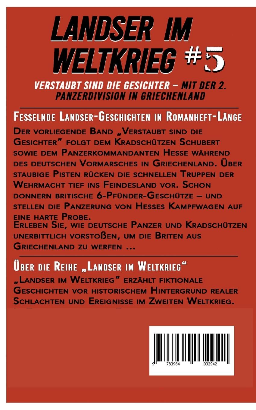 Rückseitencover Landser im Weltkrieg 5: Verstaubt sind die Gesichter