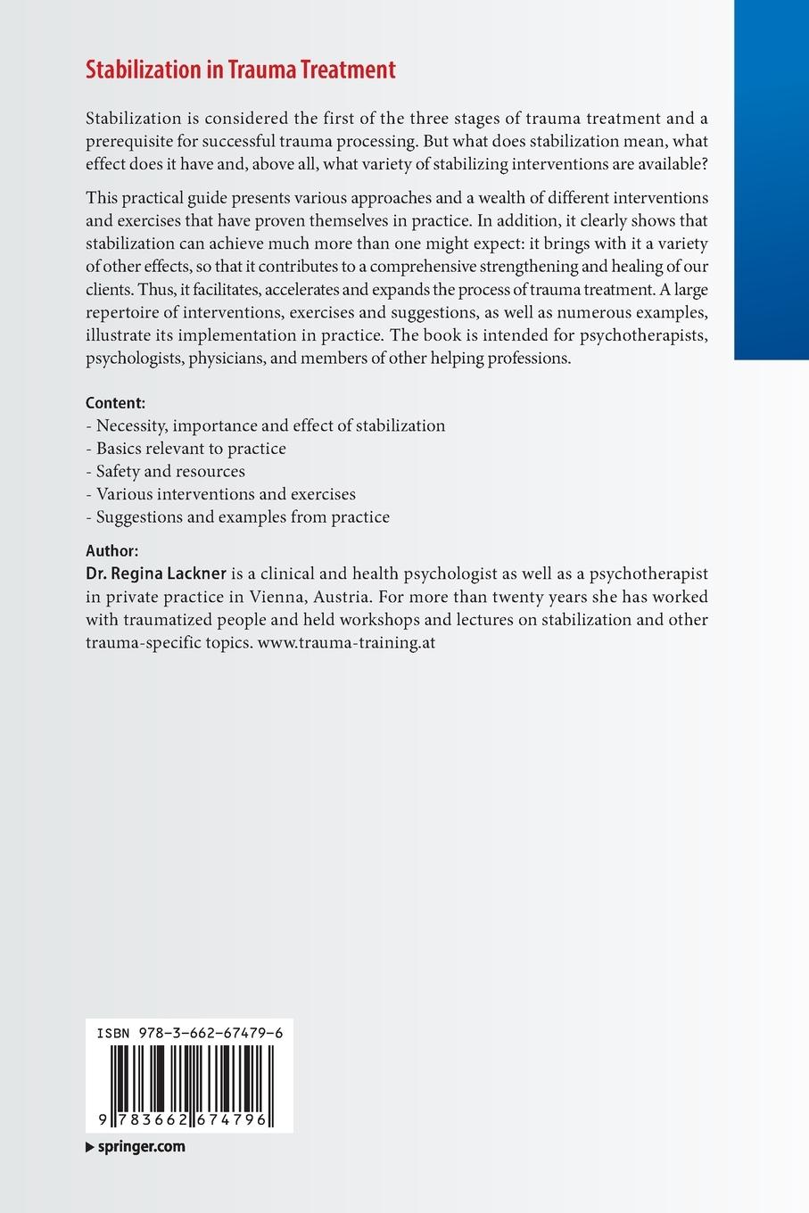 Rückseitencover Stabilization in Trauma Treatment