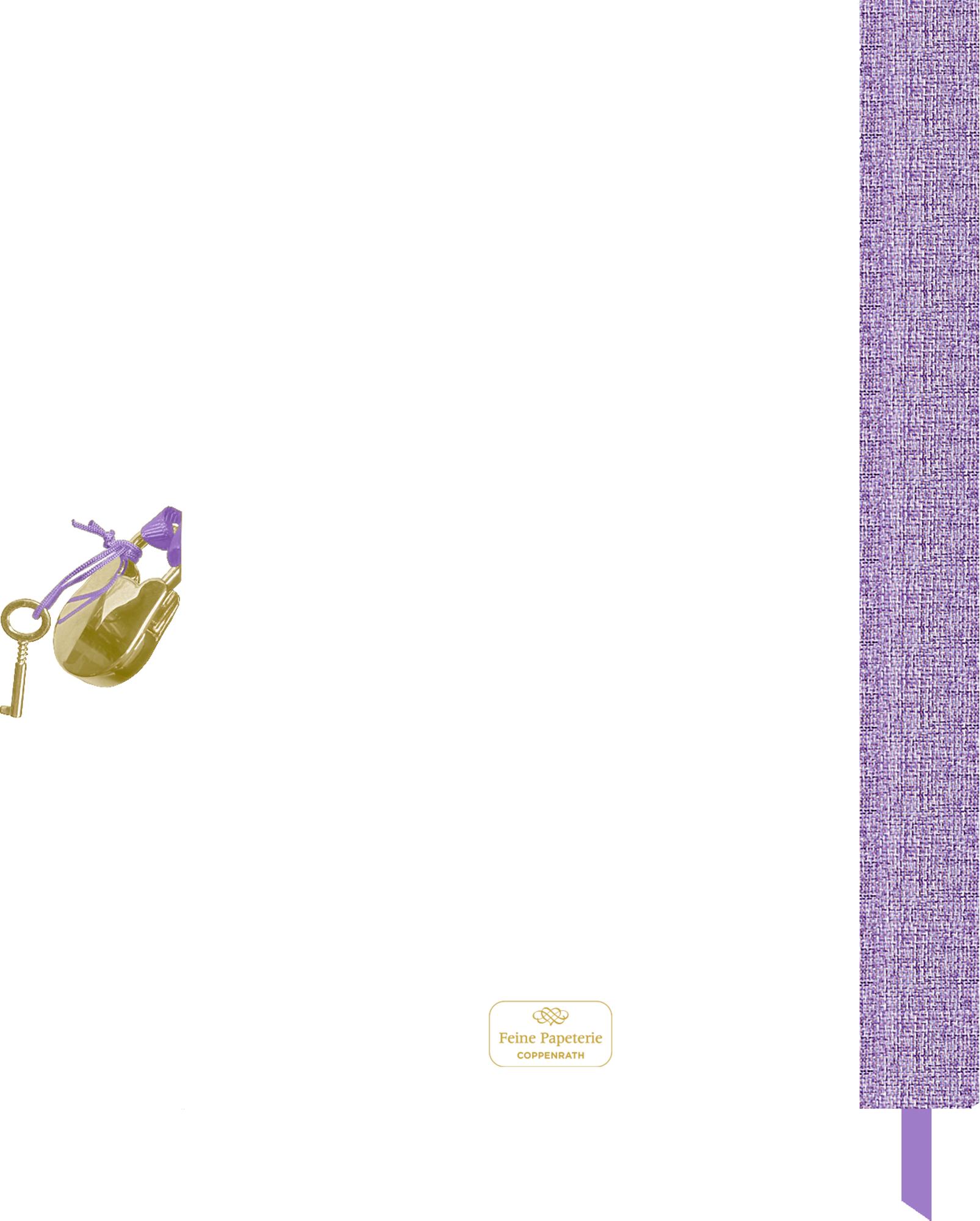 Rückseitencover Tagebuch mit Schloss - Tagebuch