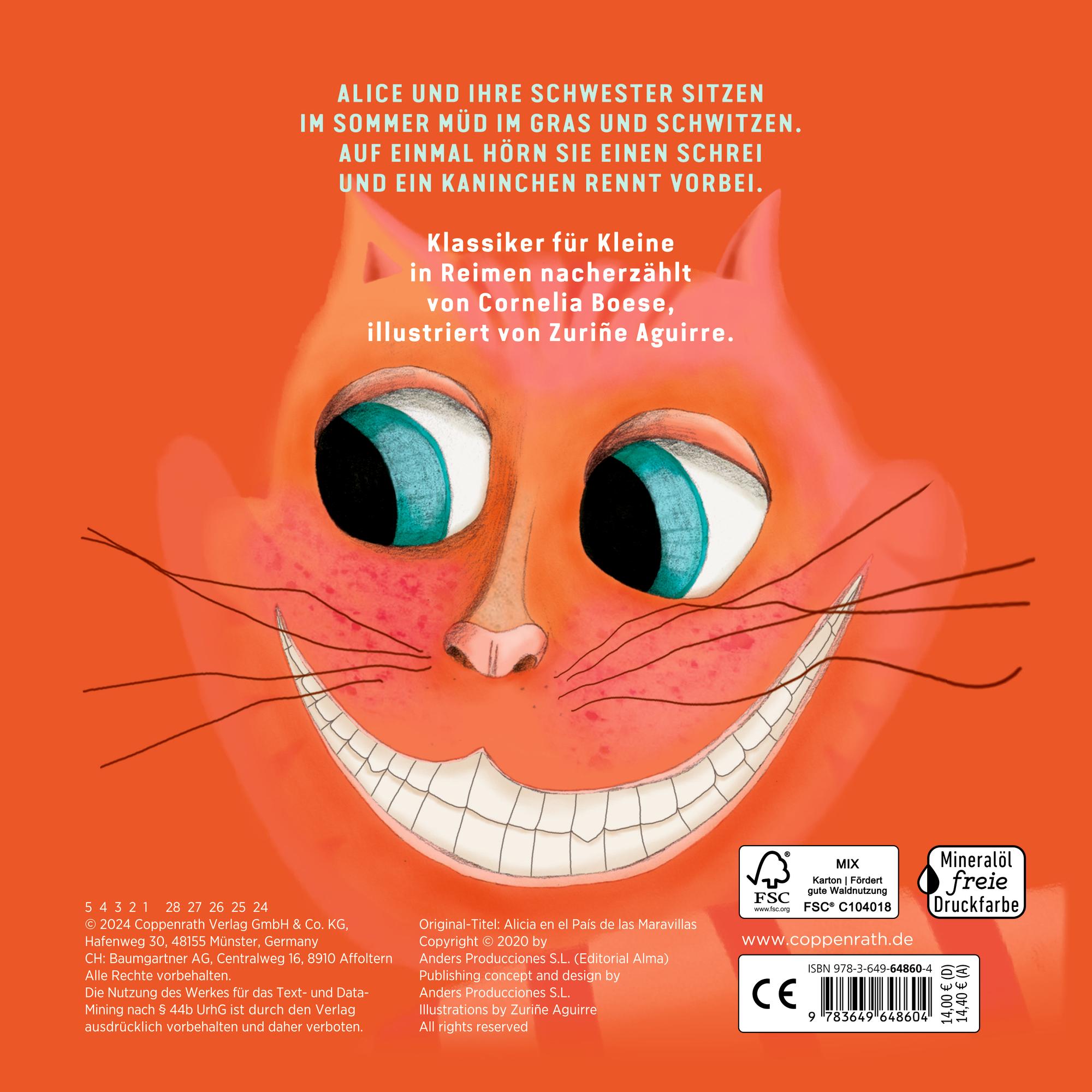 Rückseitencover Alice im Wunderland