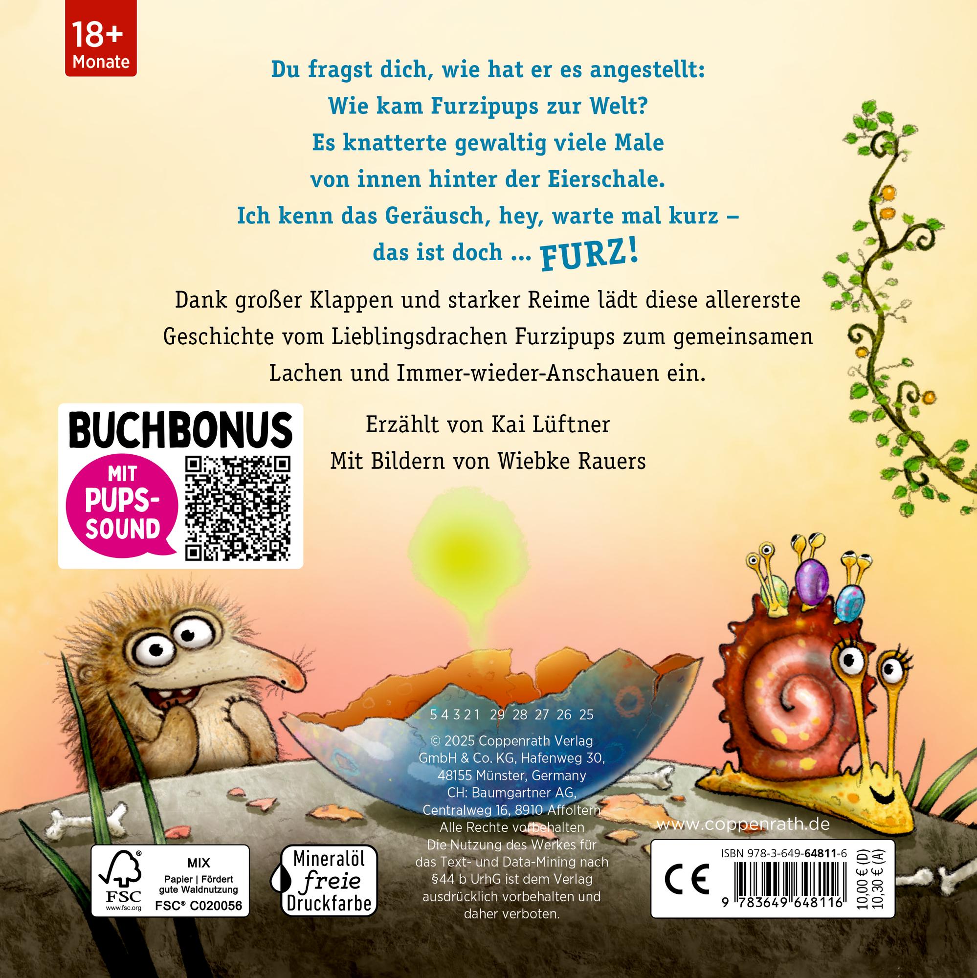Rückseitencover Kuckuck, kleiner Furzipups
