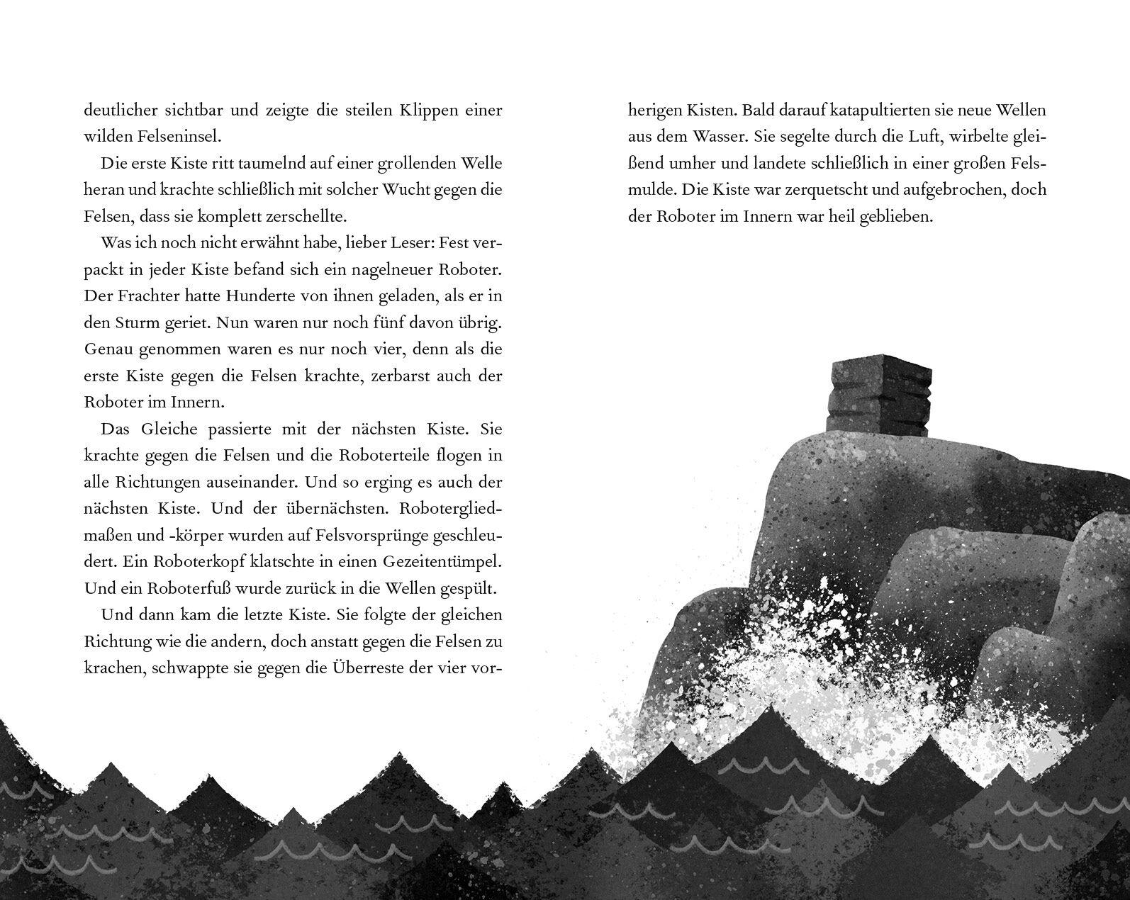Beispielinhalt (Bild) Der wilde Roboter - Filmbuch