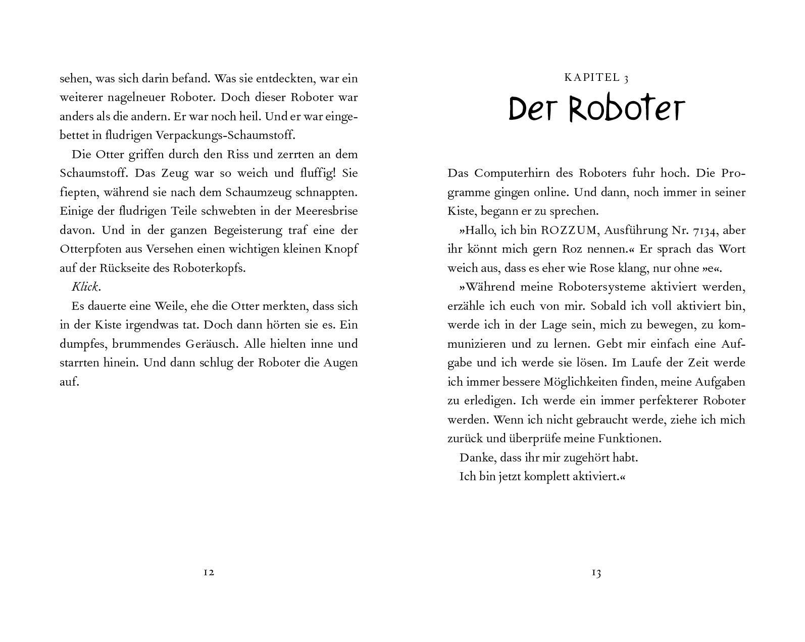Beispielinhalt (Bild) Der wilde Roboter - Filmbuch