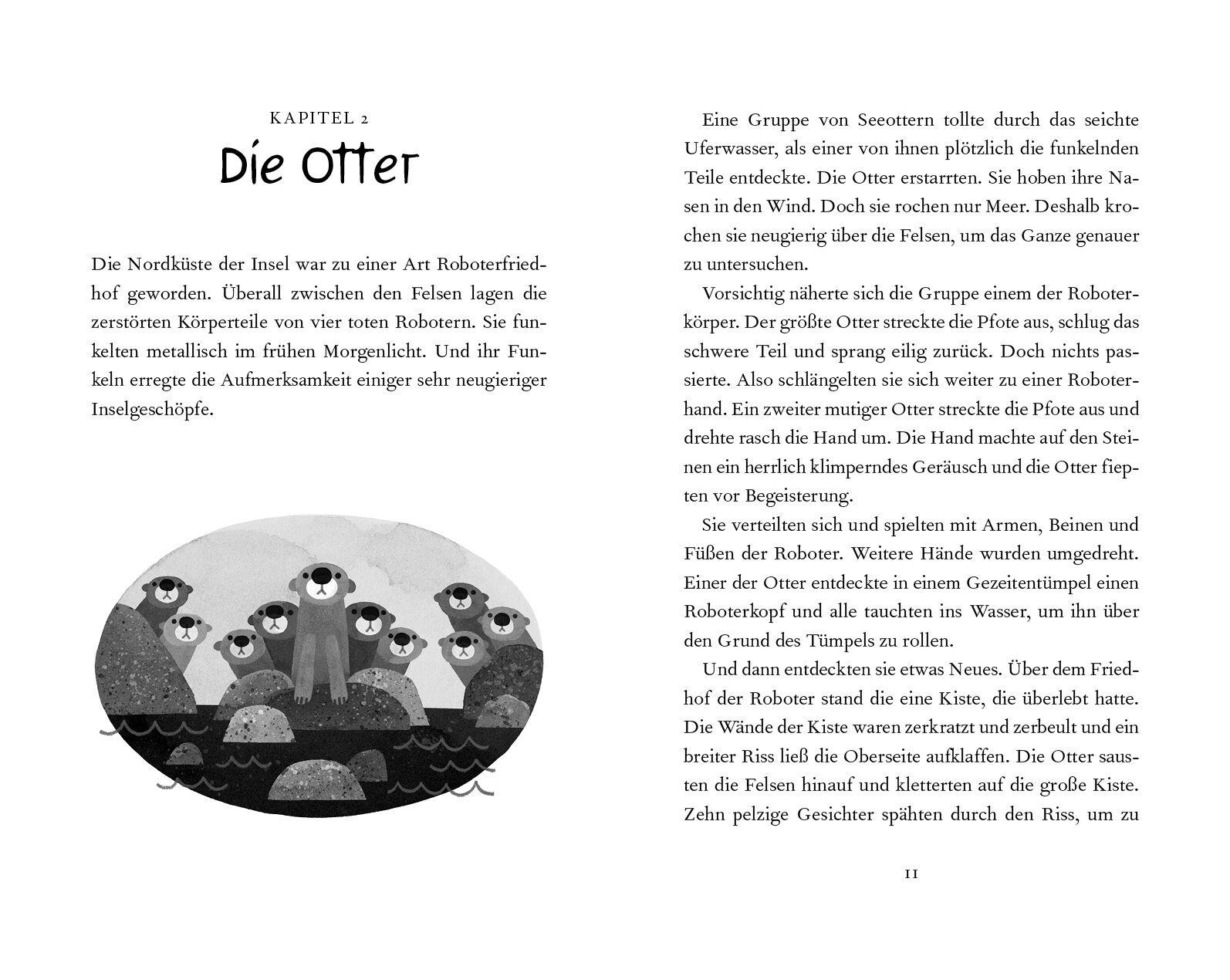 Beispielinhalt (Bild) Der wilde Roboter - Filmbuch