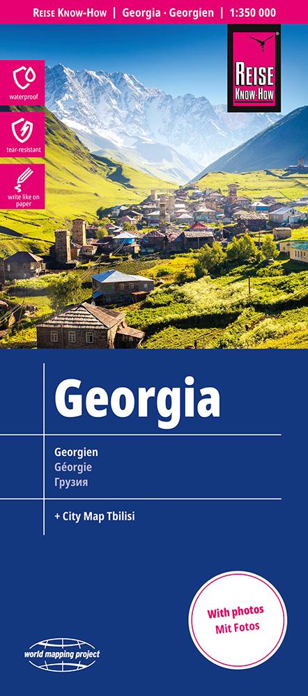 Vorderes Coverbild Reise Know-How Landkarte Georgien / Georgia (1:350.000)