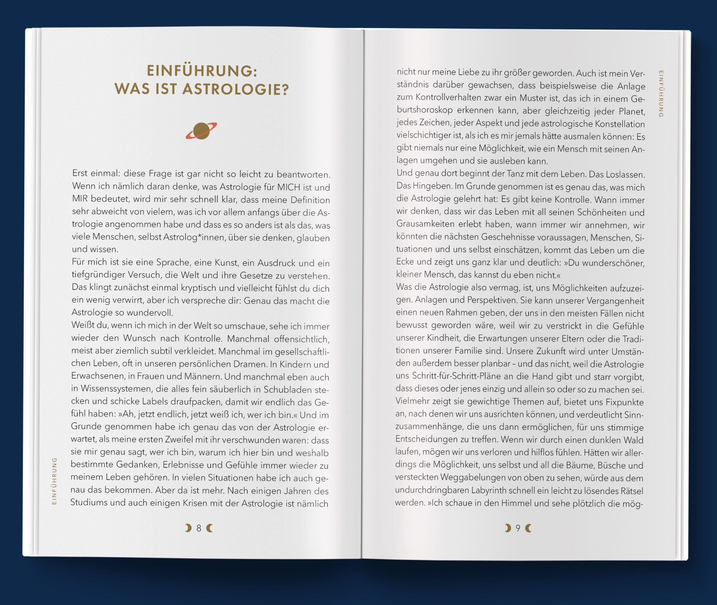 Beispielinhalt (Bild) Astrologiekarten