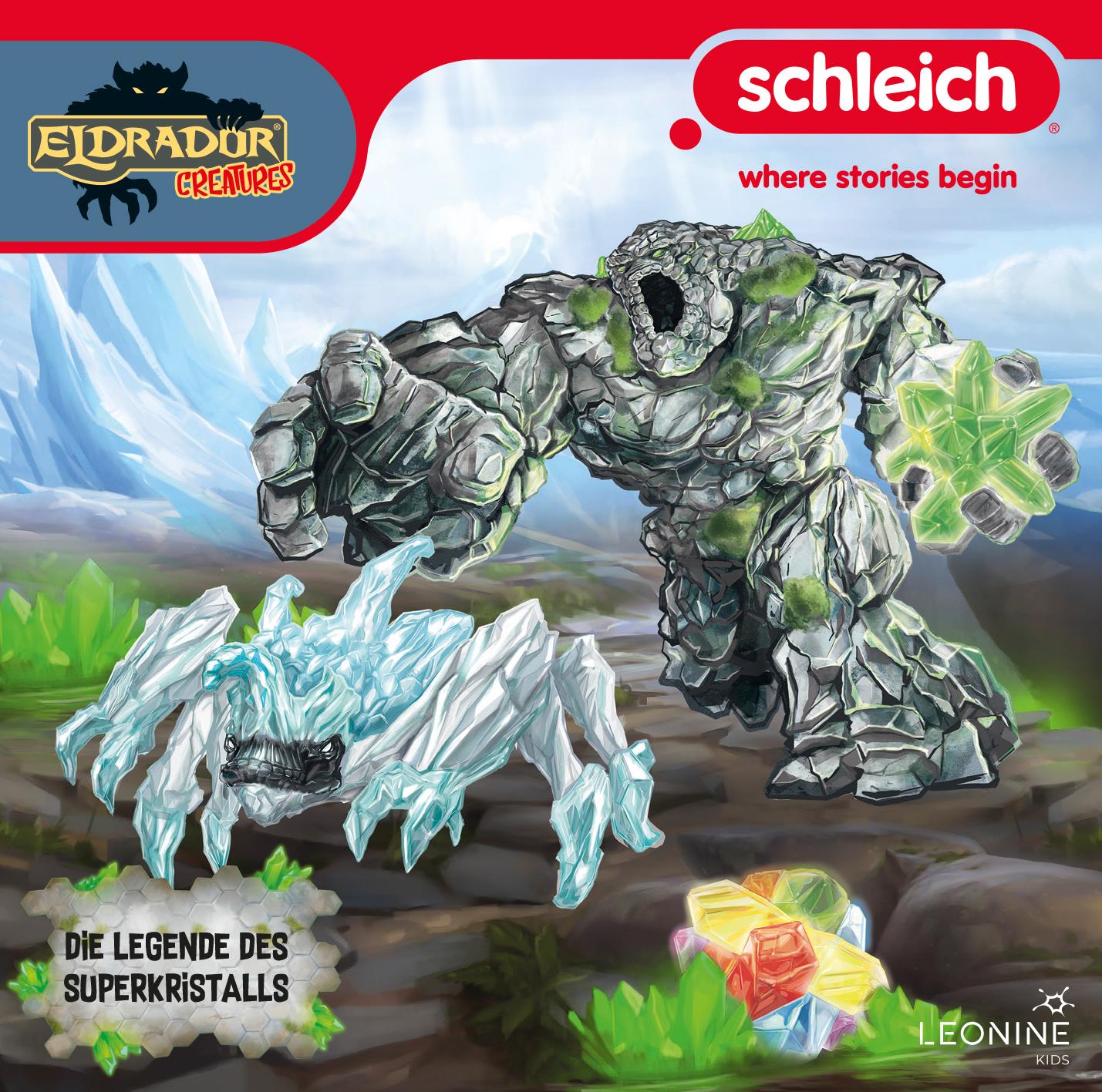 Vorderes Coverbild Schleich Eldrador Creatures CD 19. Die Legende des Superkristalls