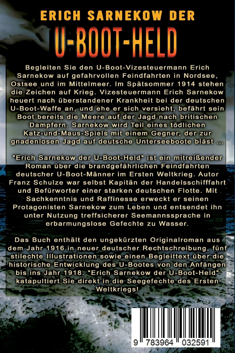 Rückseitencover Erich Sarnekow der U-Boot-Held
