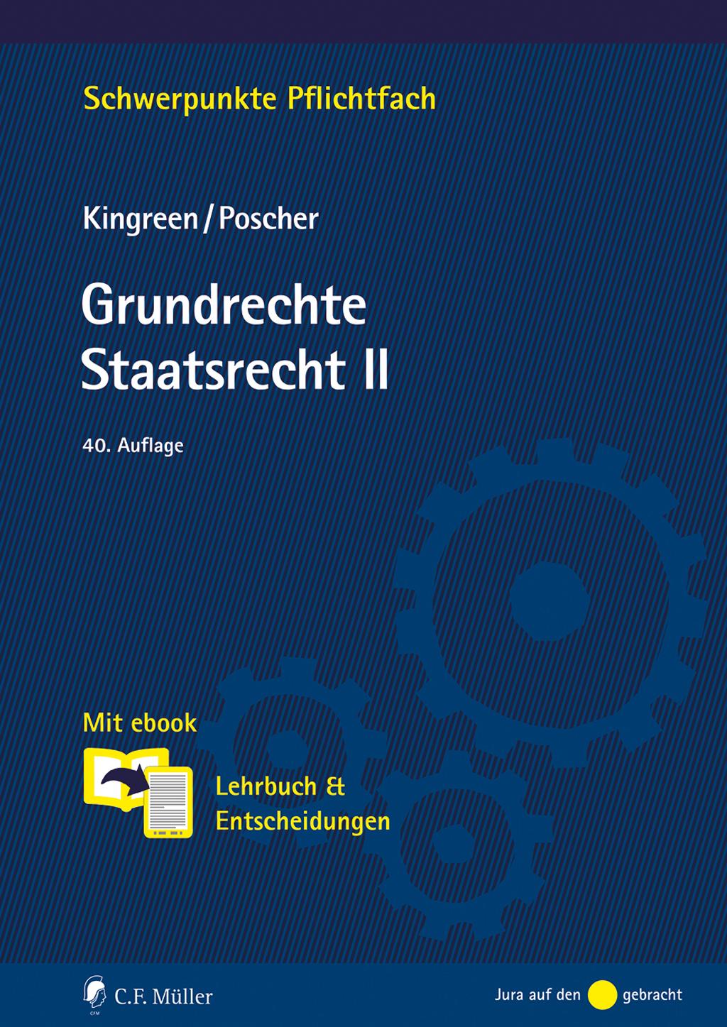 Vorderes Coverbild Grundrechte. Staatsrecht II