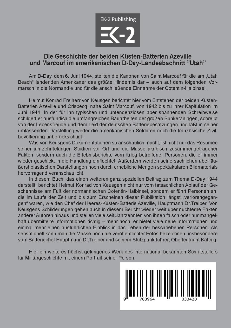 Rückseitencover Die Kanonen von Saint Marcouf