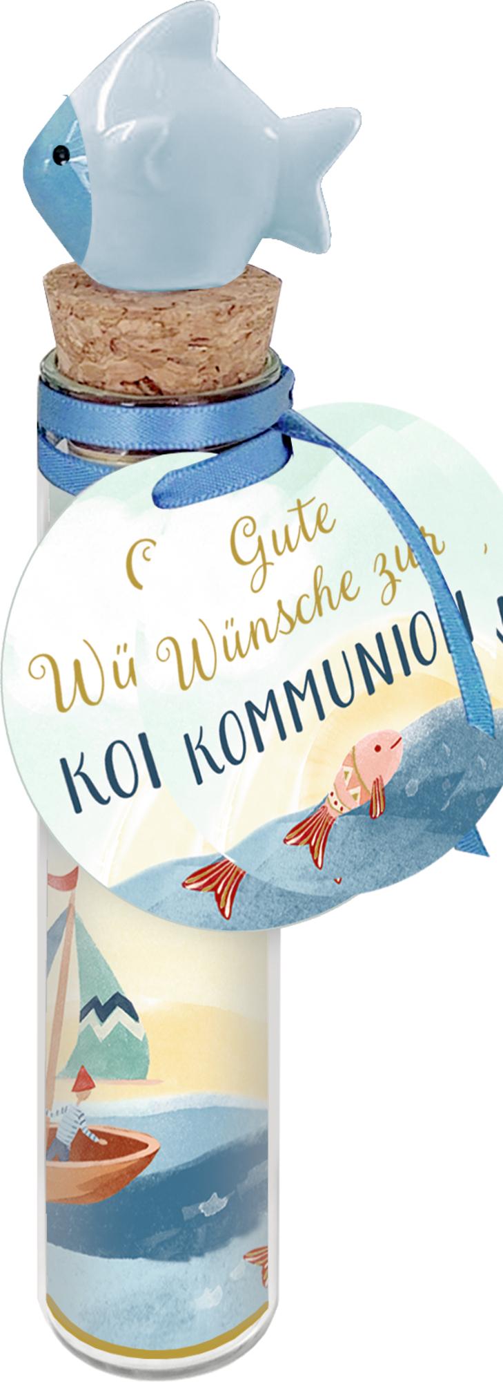 Vorderes Coverbild Wunscherfüller-Flaschenpost - Gute Wünsche zur Kommunion