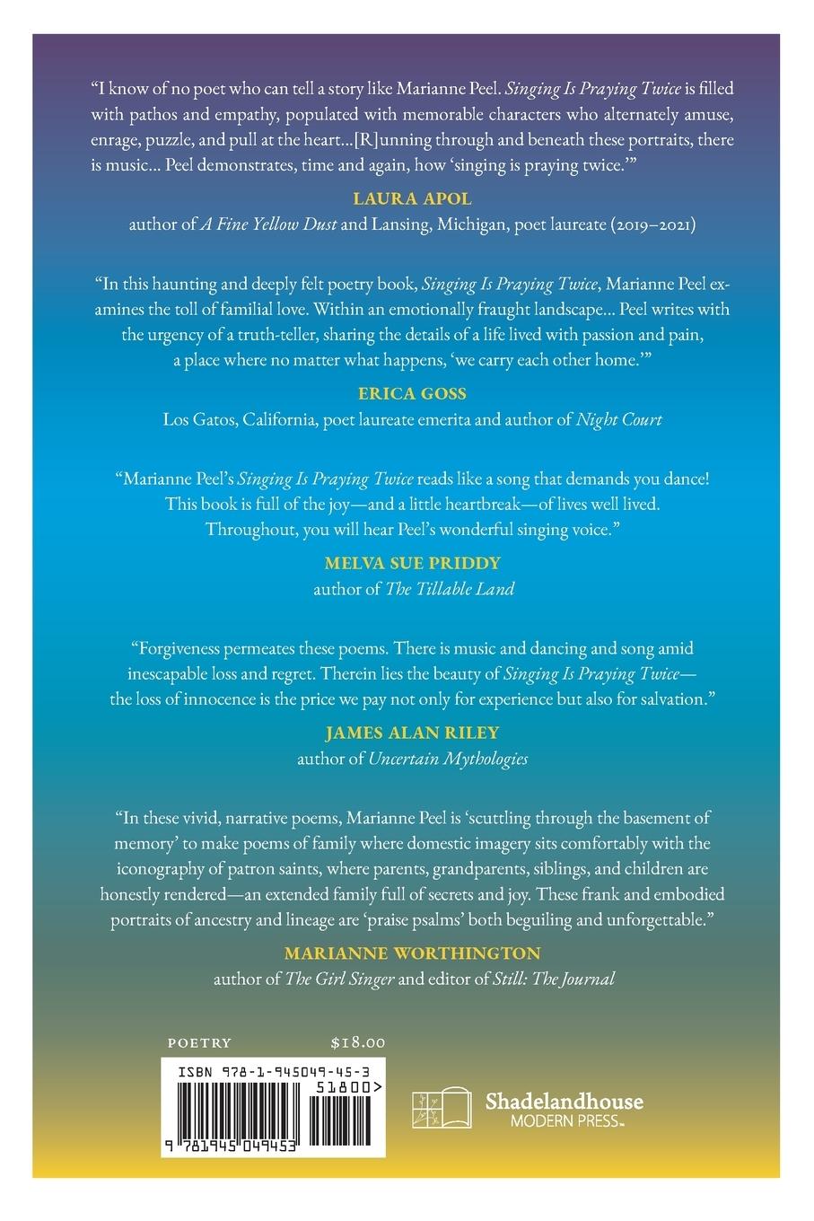 Rückseitencover Singing Is Praying Twice