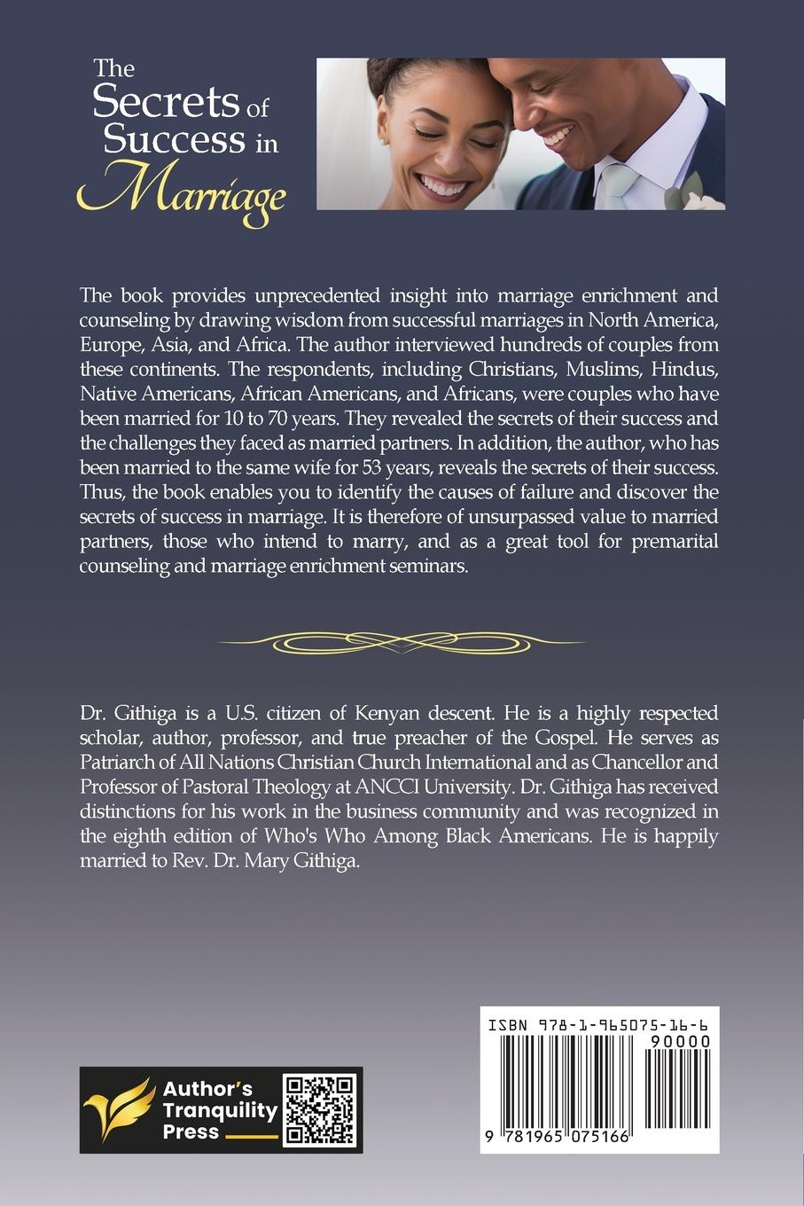 Rückseitencover The Secrets of Success in Marriage
