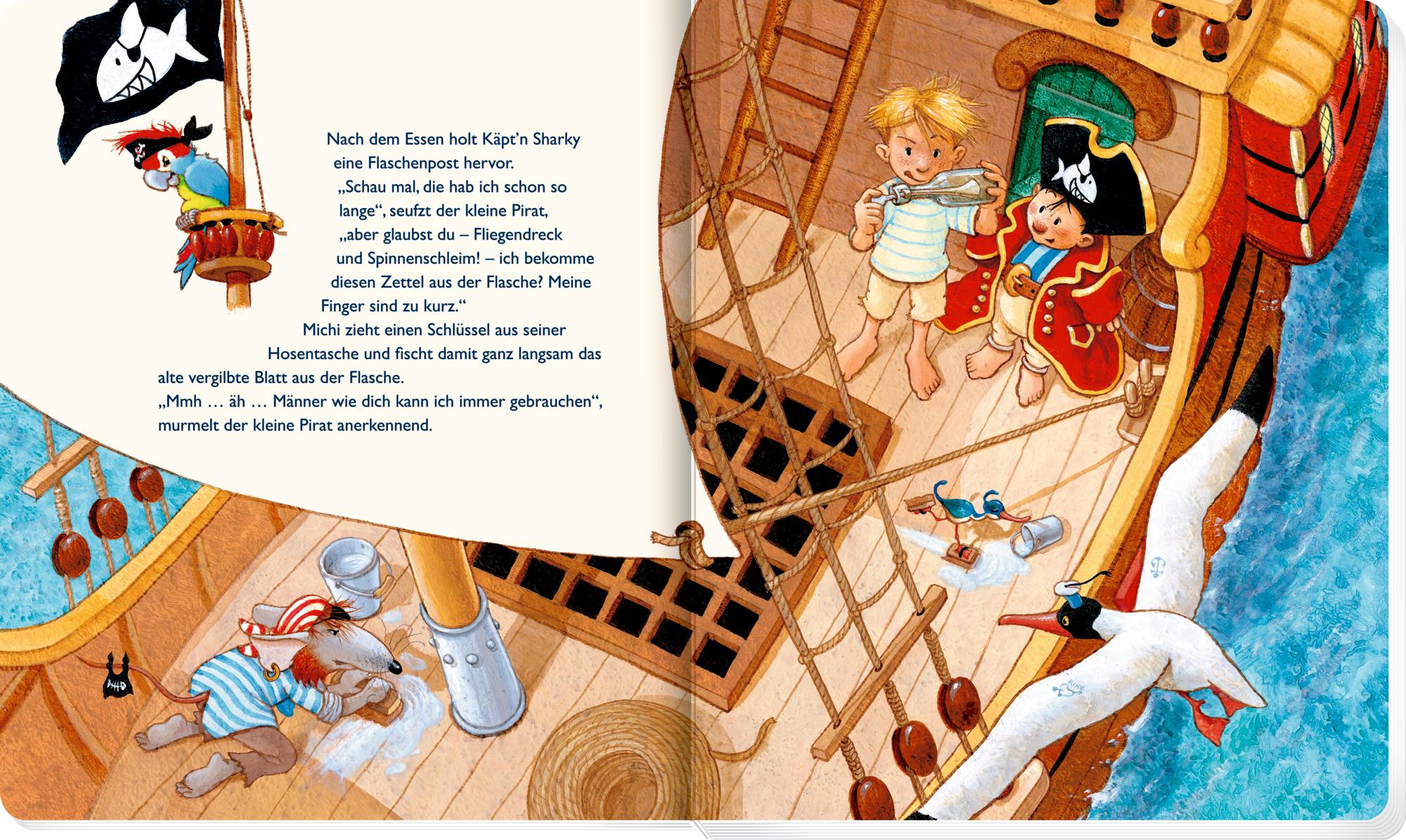 Beispielinhalt (Bild) Käpt'n Sharky - Die große Schatzsuche (Pappbilderbuch)