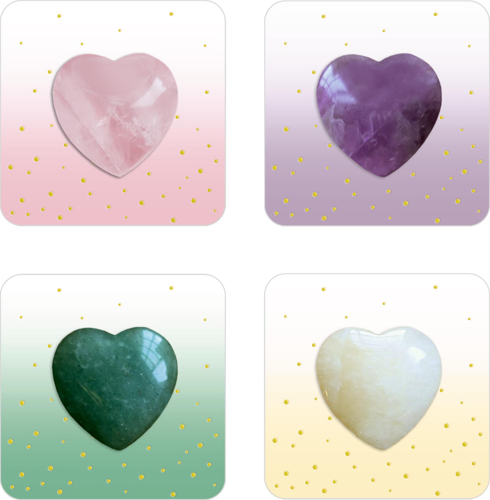 Vorderes Coverbild Halbedelstein-Herzen - Von Herzen