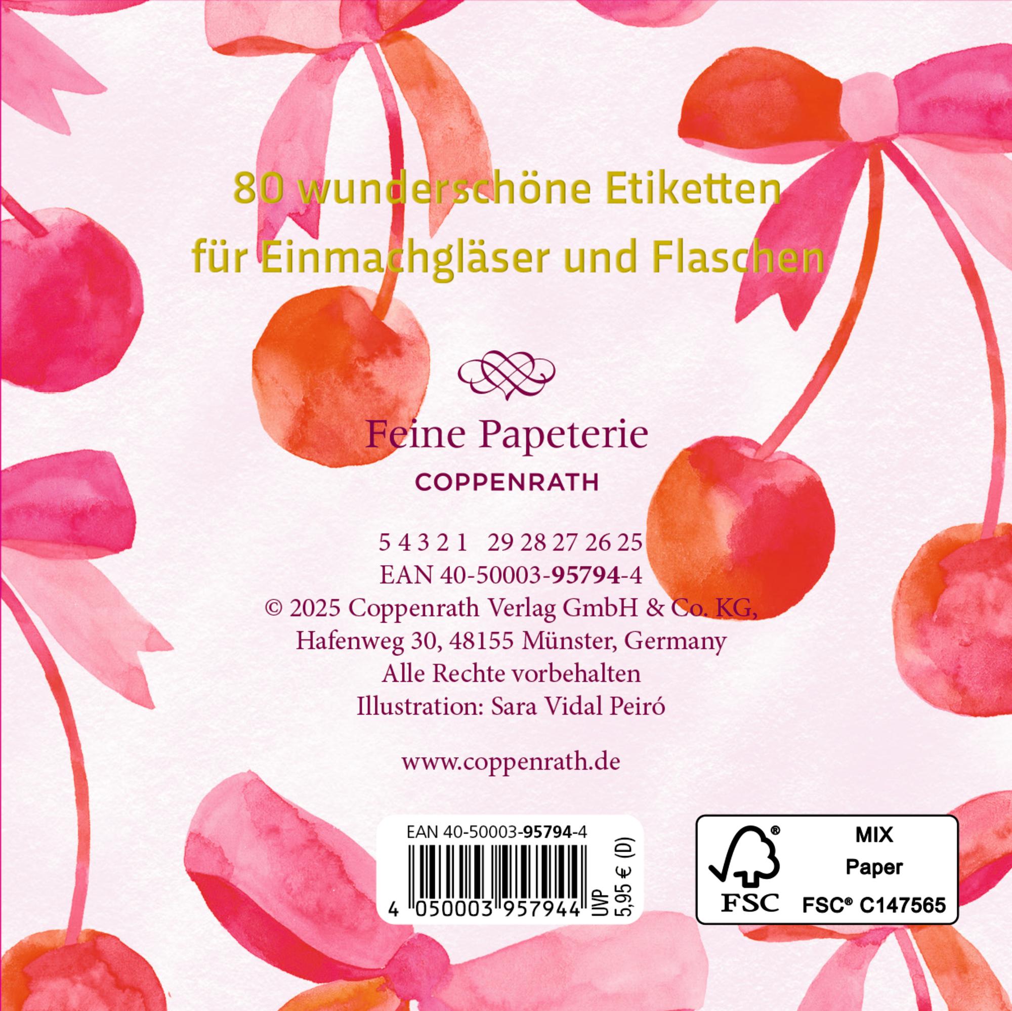 Rückseitencover Etikettenbüchlein - All about pink