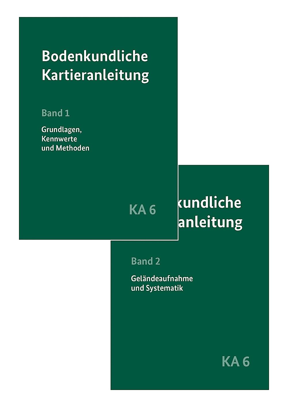 Vorderes Coverbild Bodenkundliche Kartieranleitung KA6 in 2 Bänden