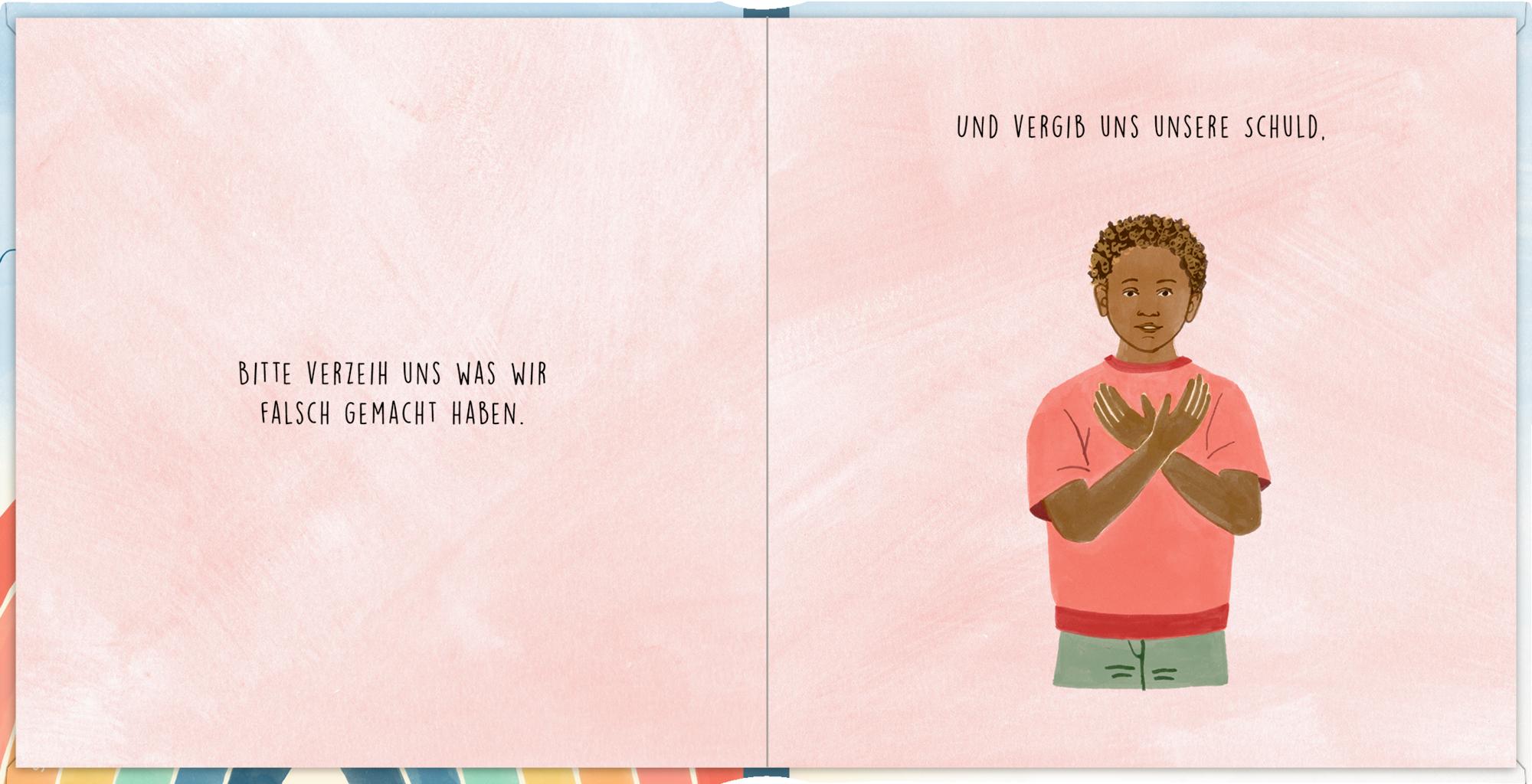 Beispielinhalt (Bild) Geldkuvert-Geschenkbuch - Alles Gute zur Erstkommunion