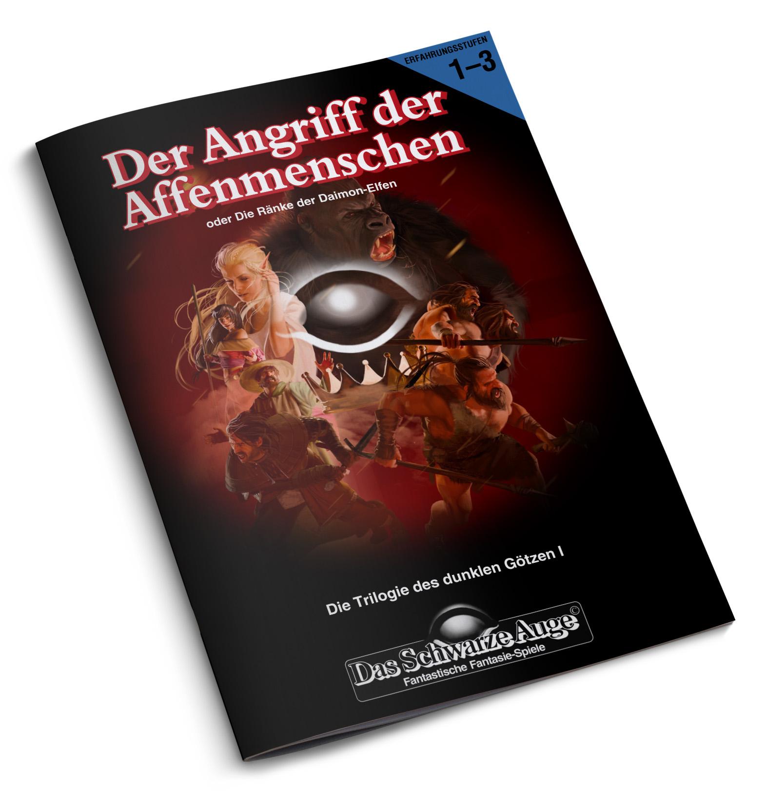 Vorderes Coverbild DSA1 - Der Angriff der Affenmenschen