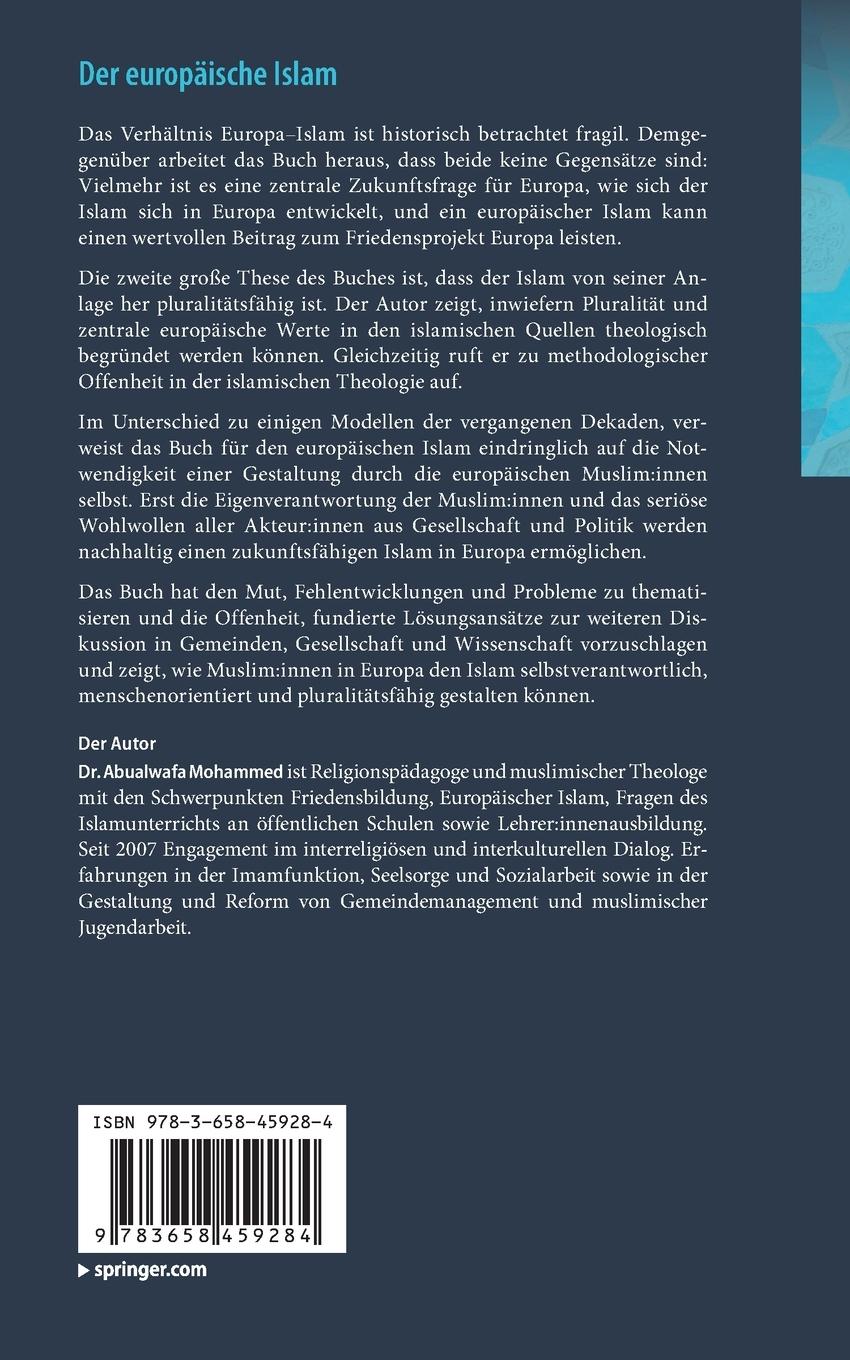 Rückseitencover Der europäische Islam
