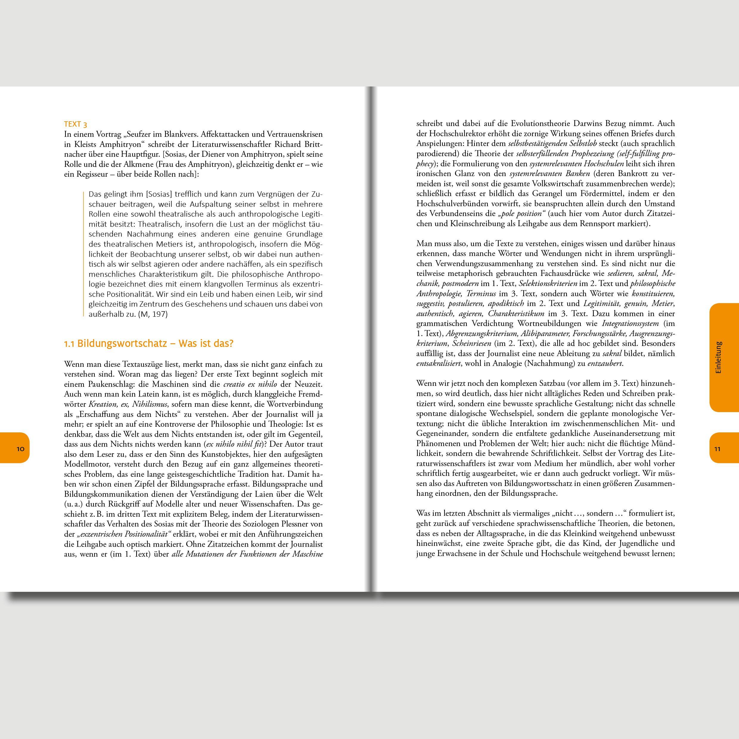 Beispielinhalt (Bild) Der Bildungswortschatz