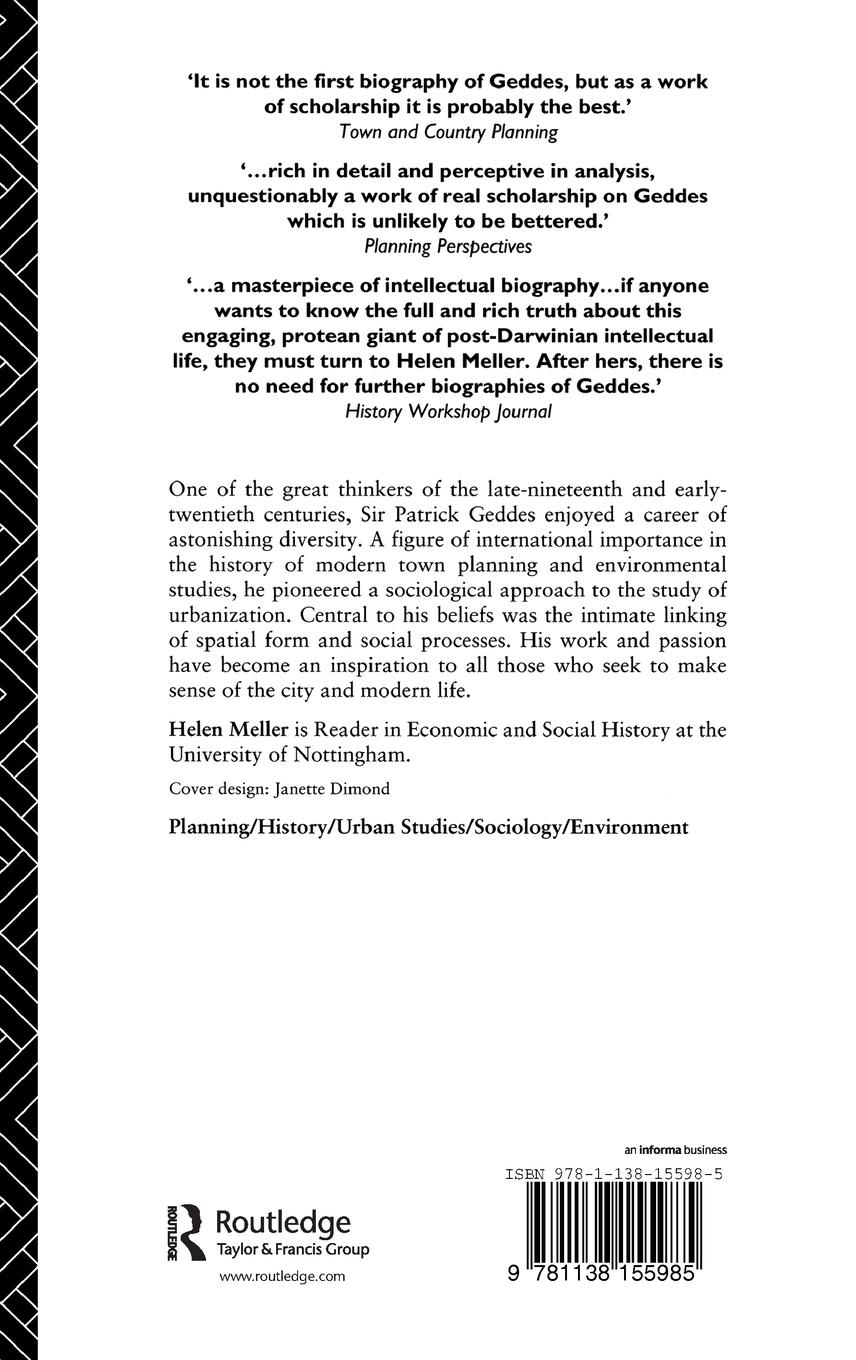 Rückseitencover Patrick Geddes