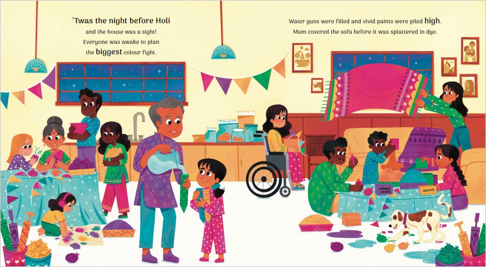 Beispielinhalt (Bild) The Night Before Holi