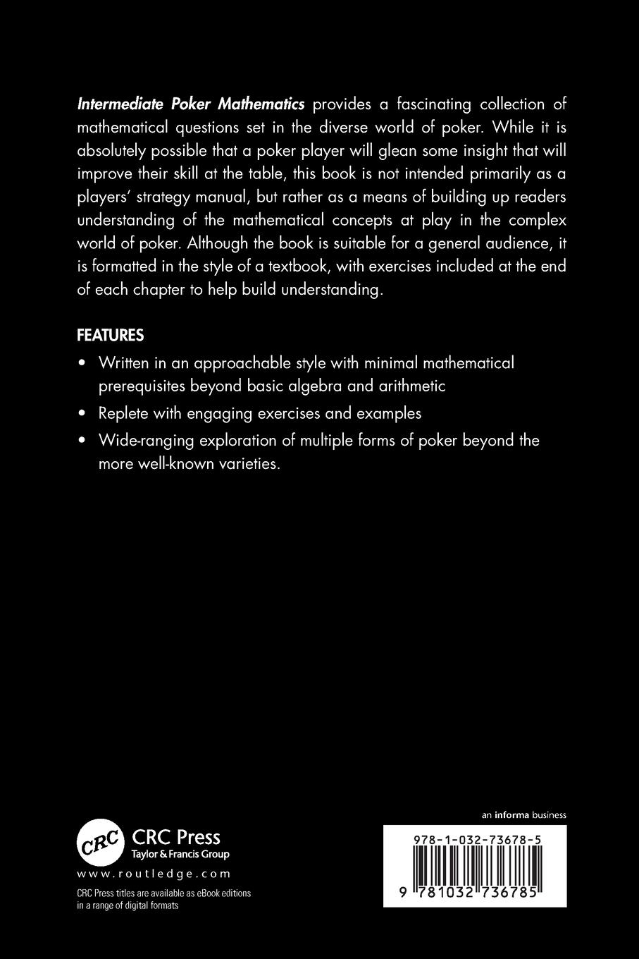 Rückseitencover Intermediate Poker Mathematics