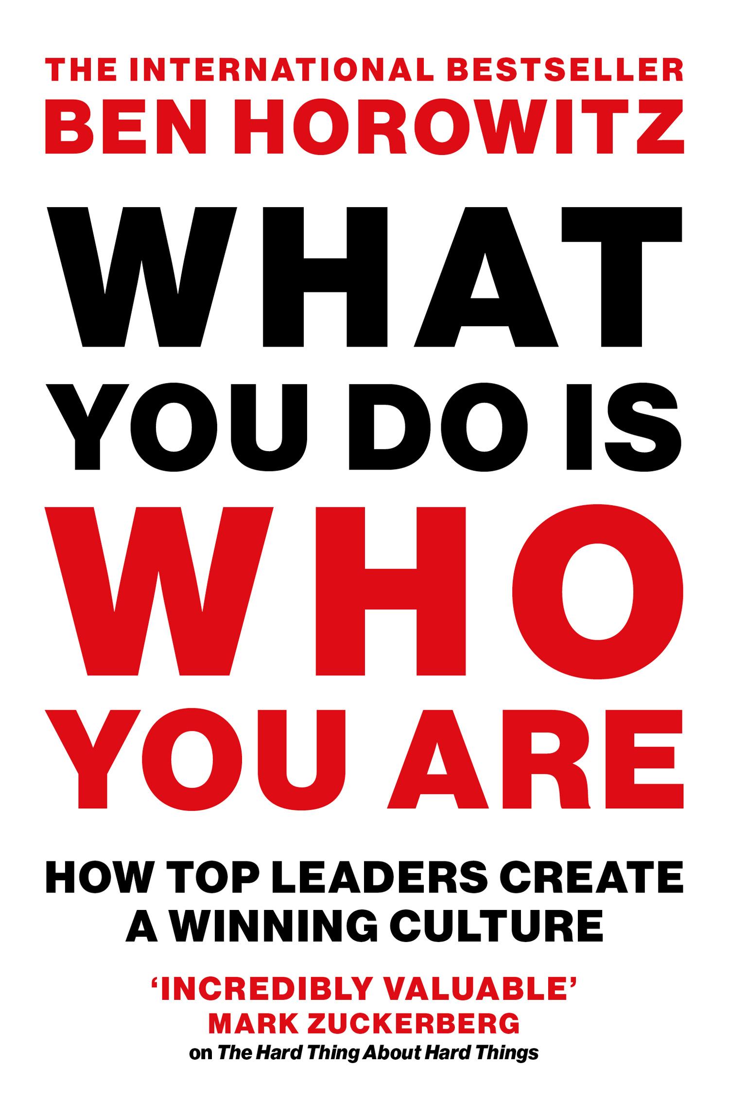 Vorderes Coverbild What You Do Is Who You Are
