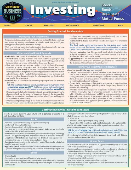 Vorderes Coverbild Investing