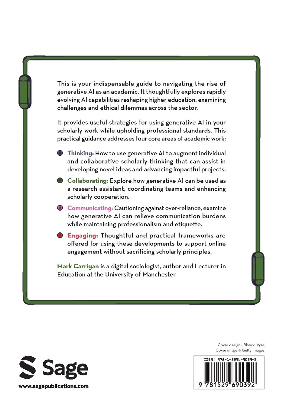 Rückseitencover Generative AI for Academics