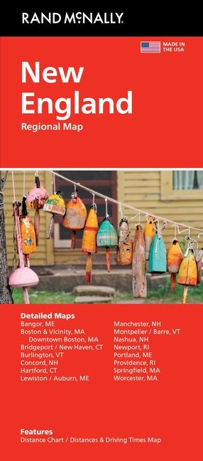 Vorderes Coverbild Rand McNally Easy to Read: New England Regional Map