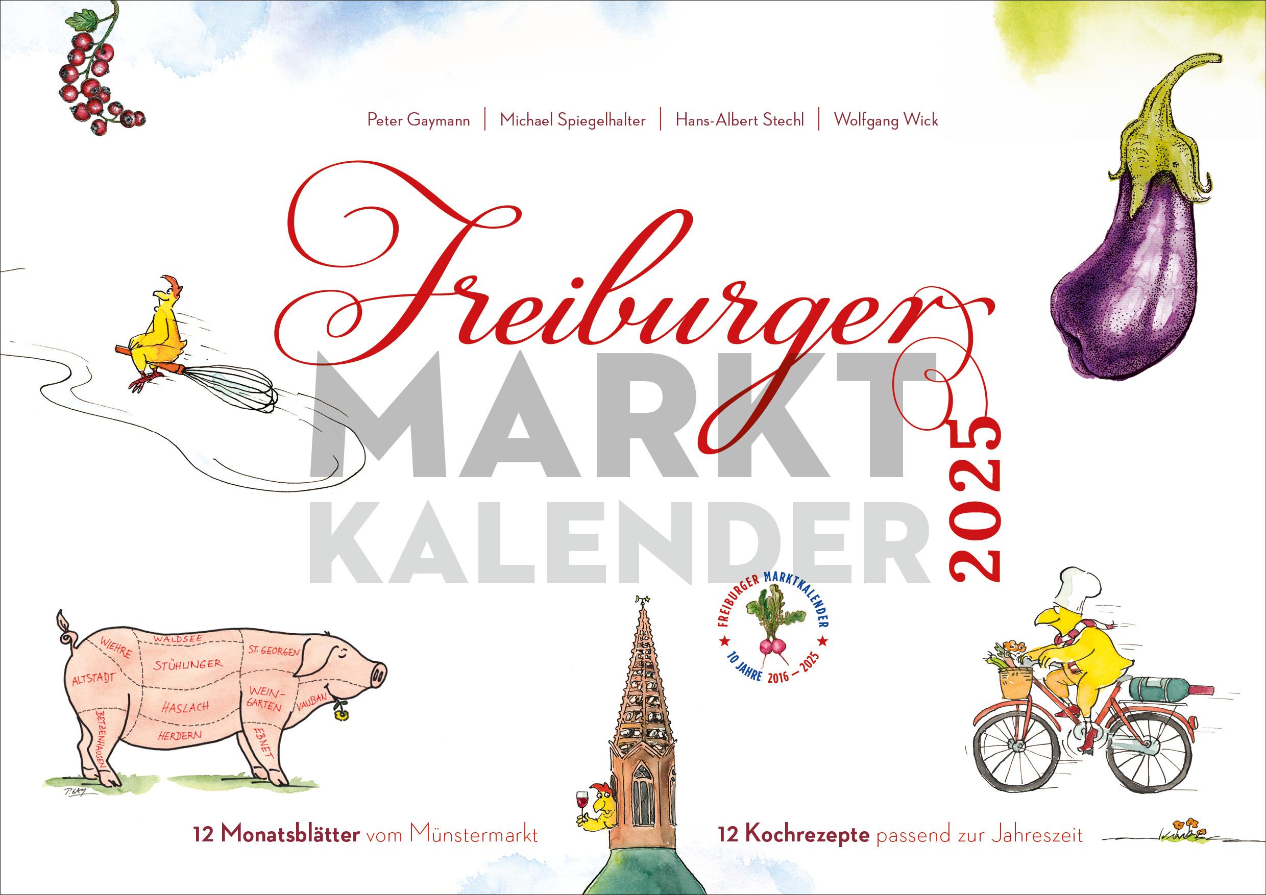Vorderes Coverbild Freiburger Marktkalender 2025