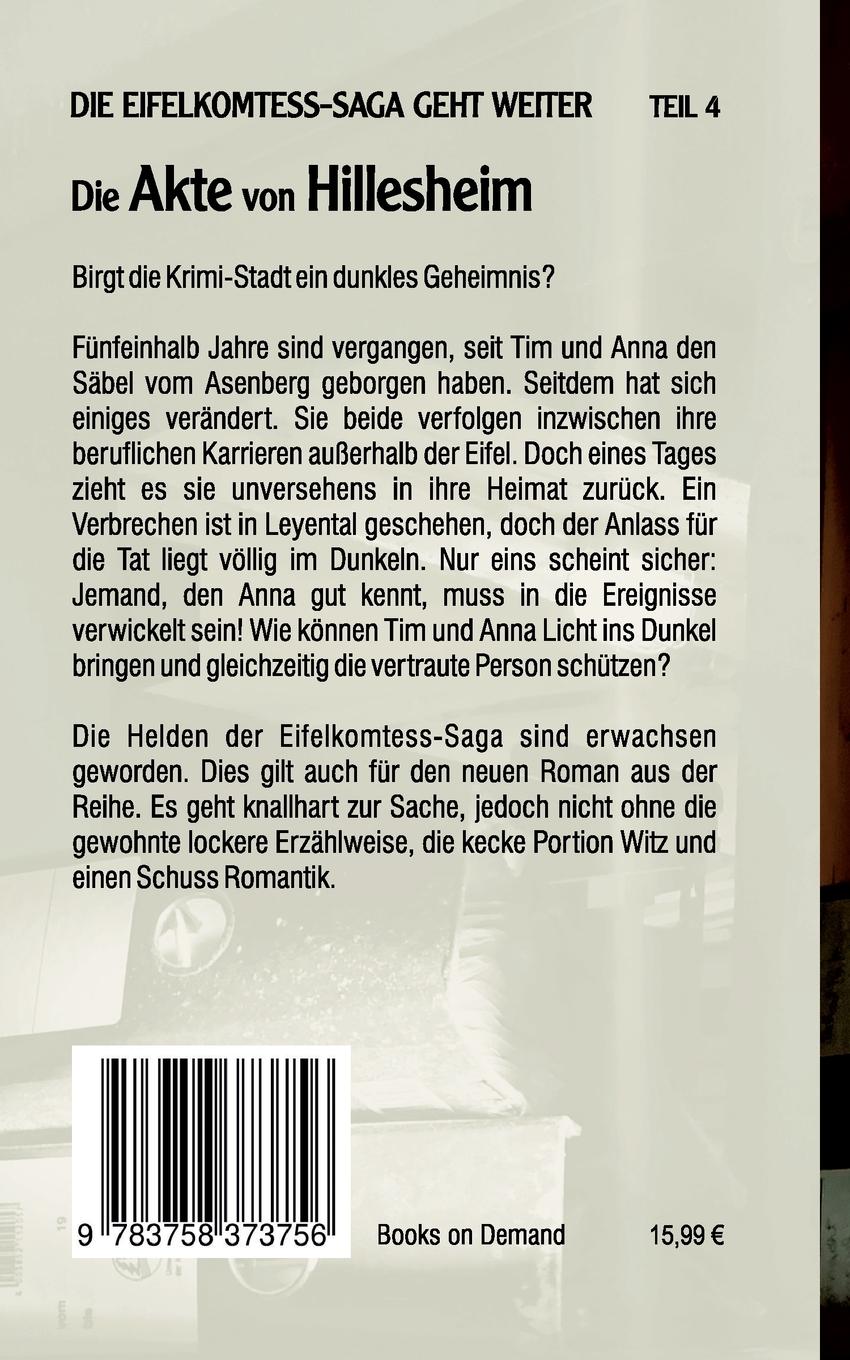 Rückseitencover Die Akte von Hillesheim