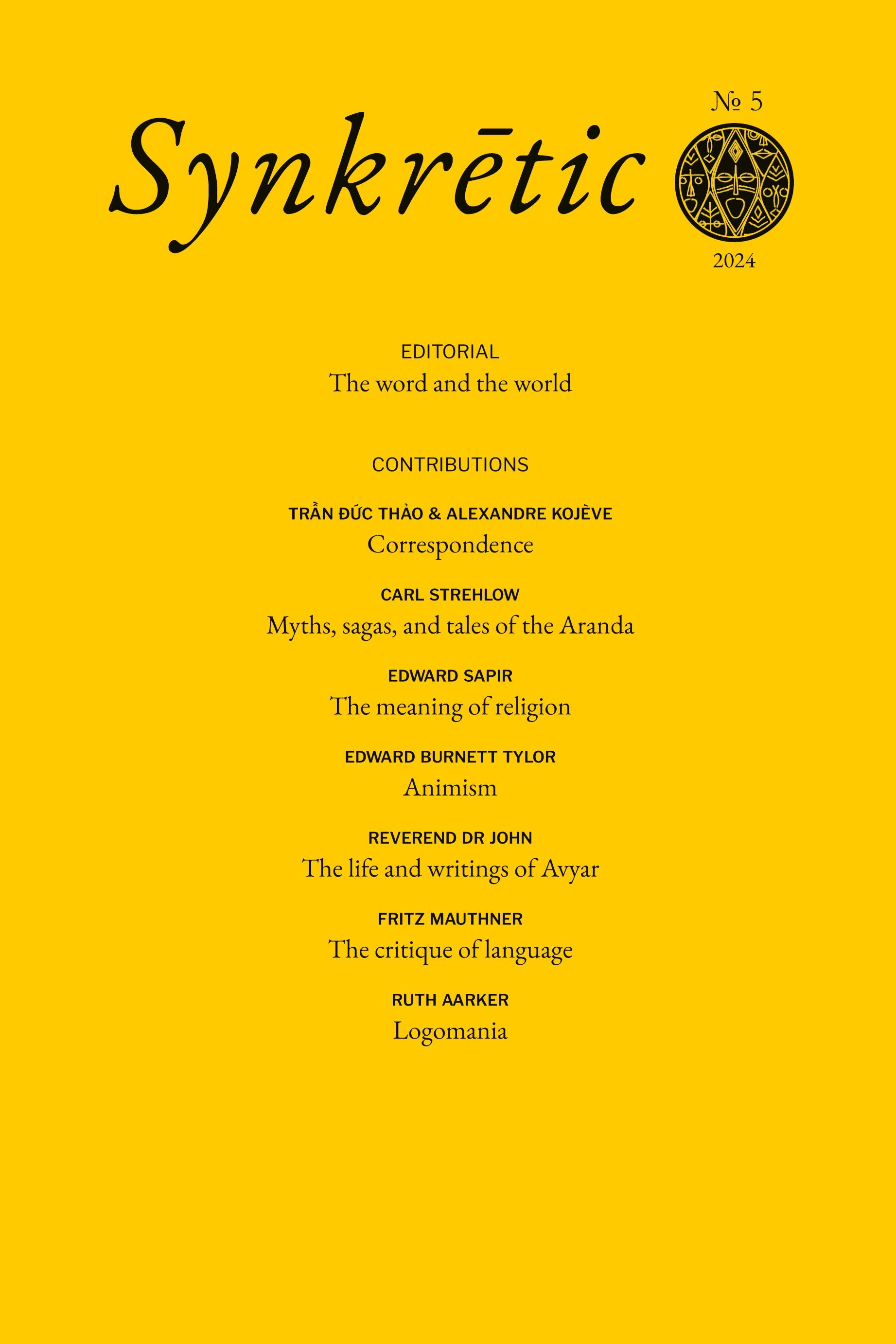 Vorderes Coverbild Synkretic 5