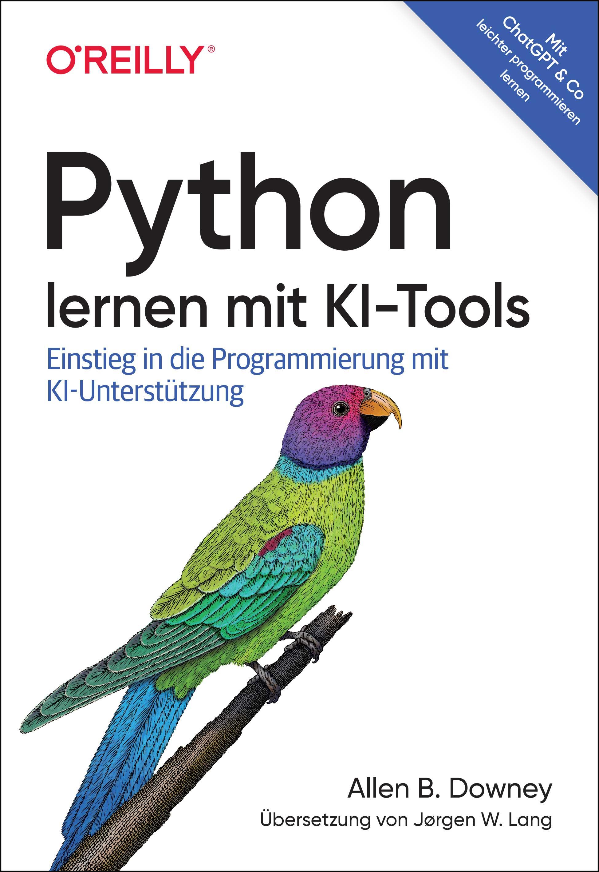 Vorderes Coverbild Python lernen mit KI-Tools
