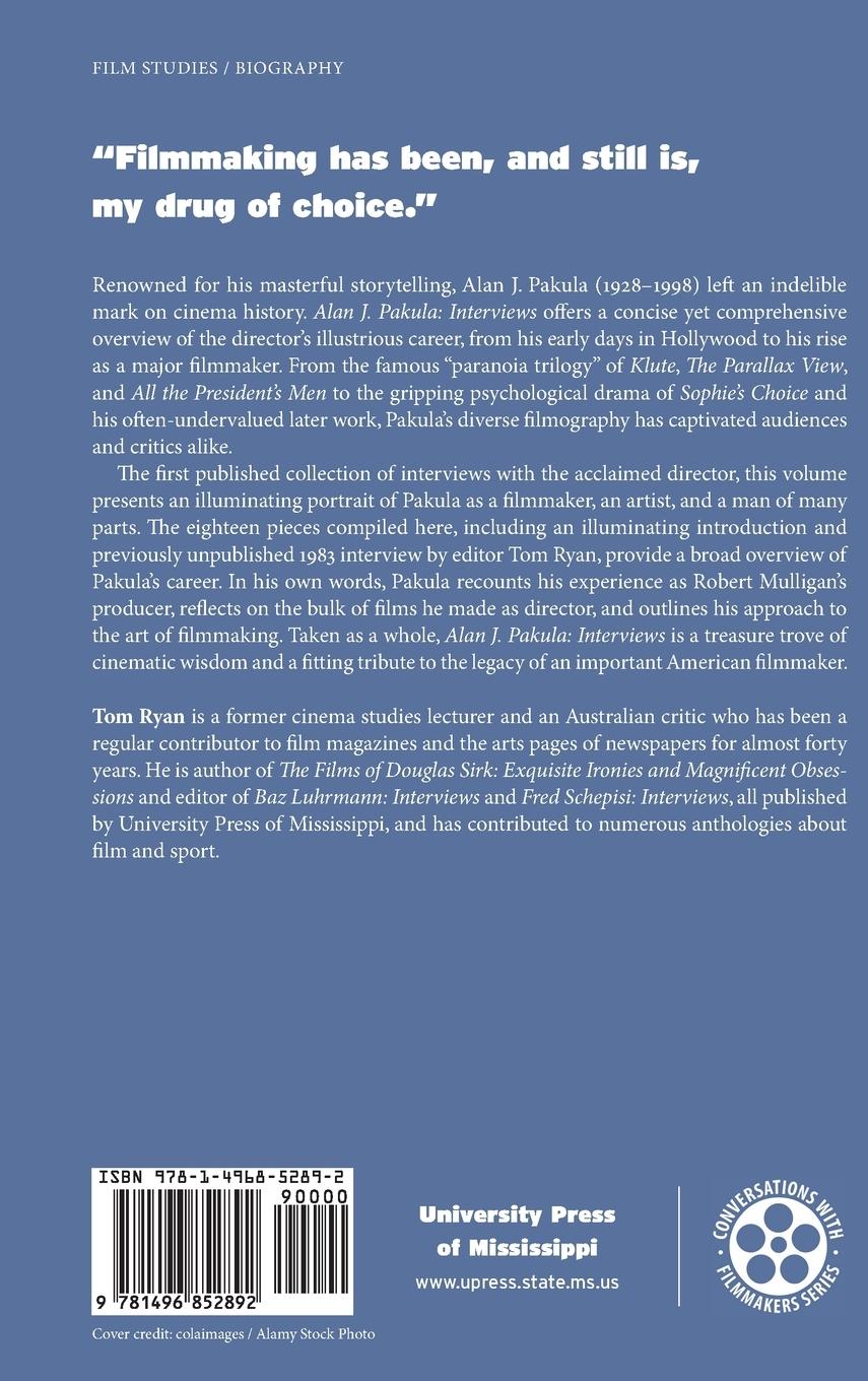 Rückseitencover Alan J. Pakula