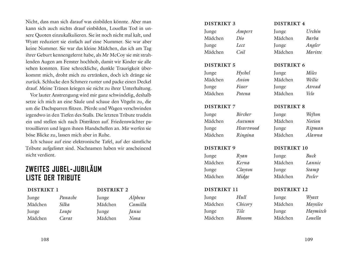 Beispielinhalt (Bild) Die Tribute von Panem L. Der Tag bricht an