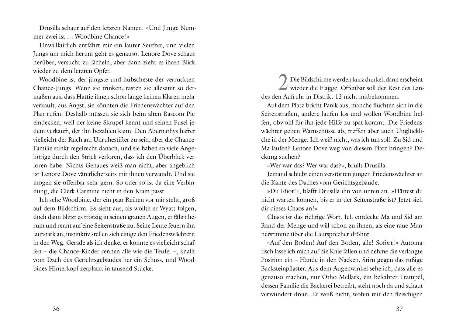 Beispielinhalt (Bild) Die Tribute von Panem L. Der Tag bricht an