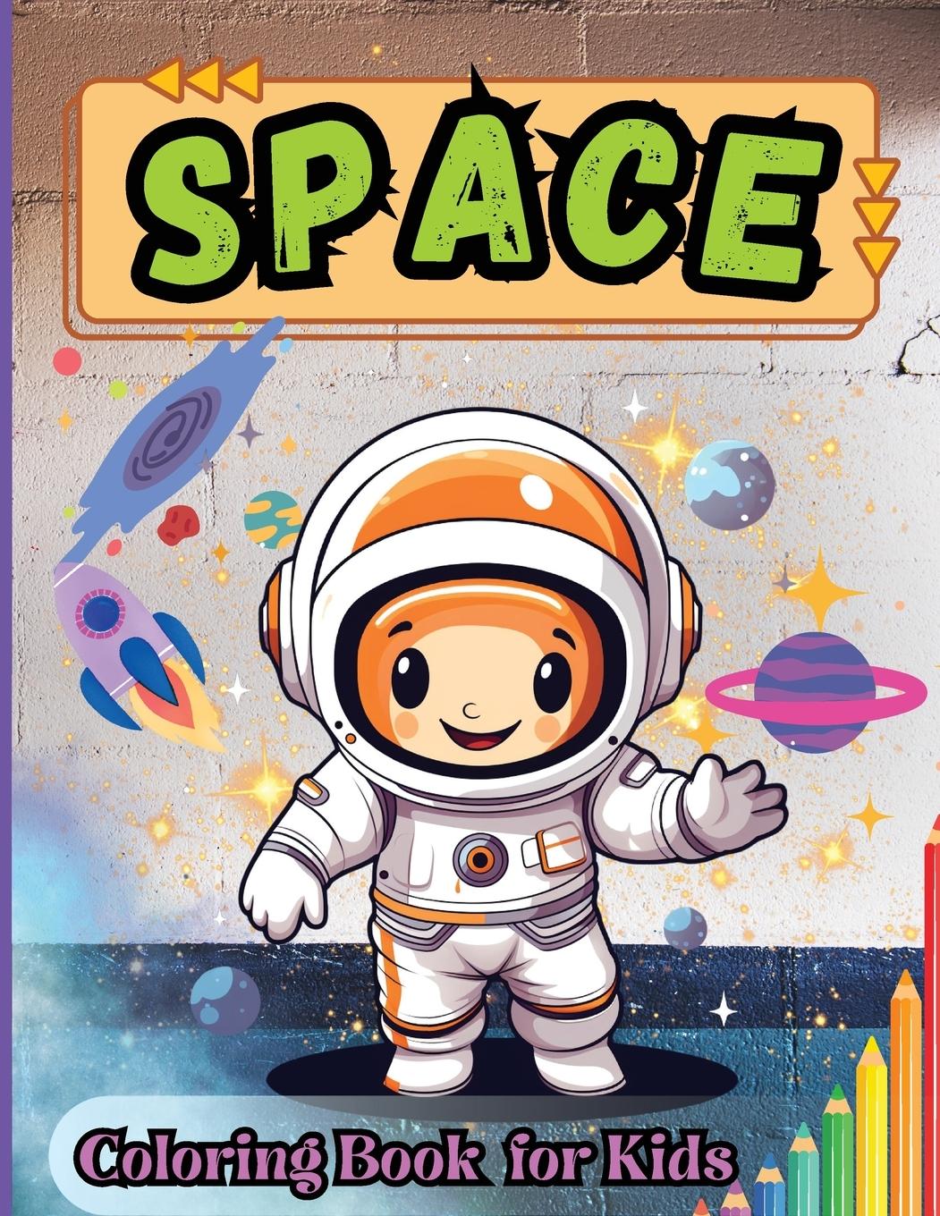 Vorderes Coverbild Spaces Coloring Book for Kids