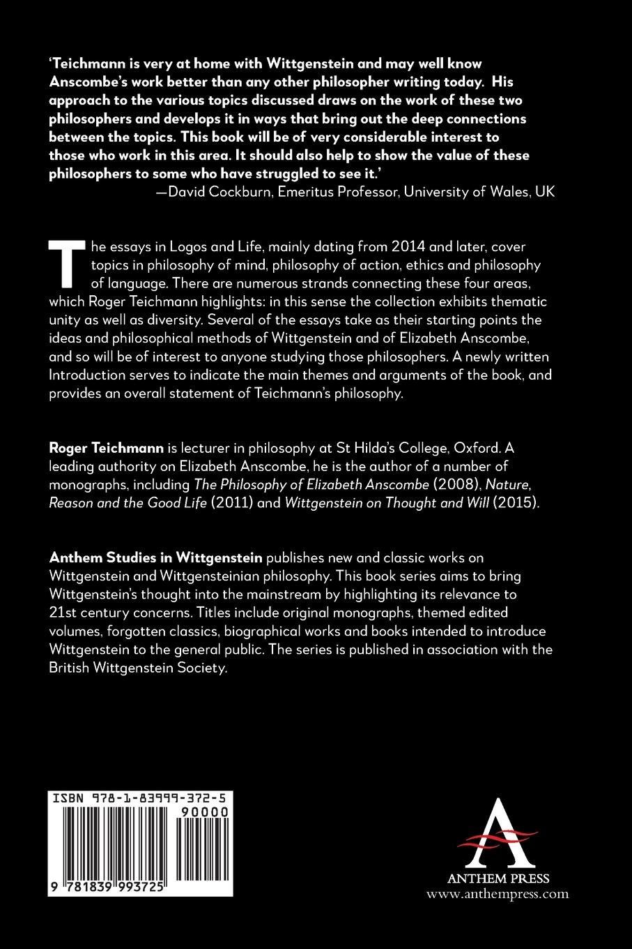 Rückseitencover Logos and Life