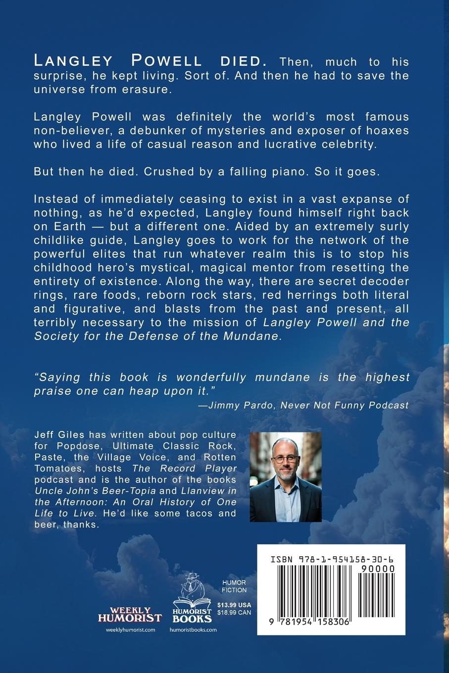 Rückseitencover Langley Powell and the Society for the Defense of the Mundane