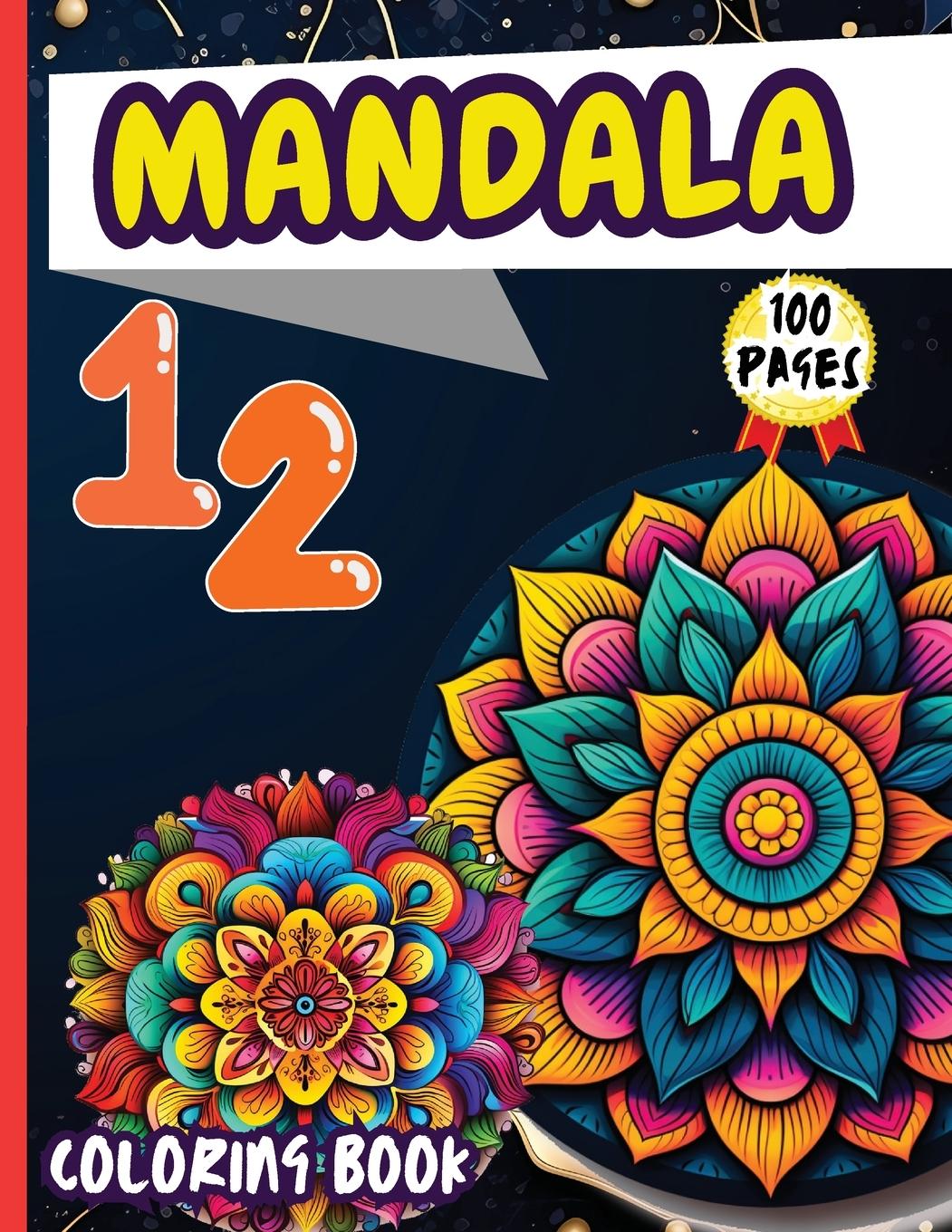 Vorderes Coverbild Mandala 12 Coloring Book