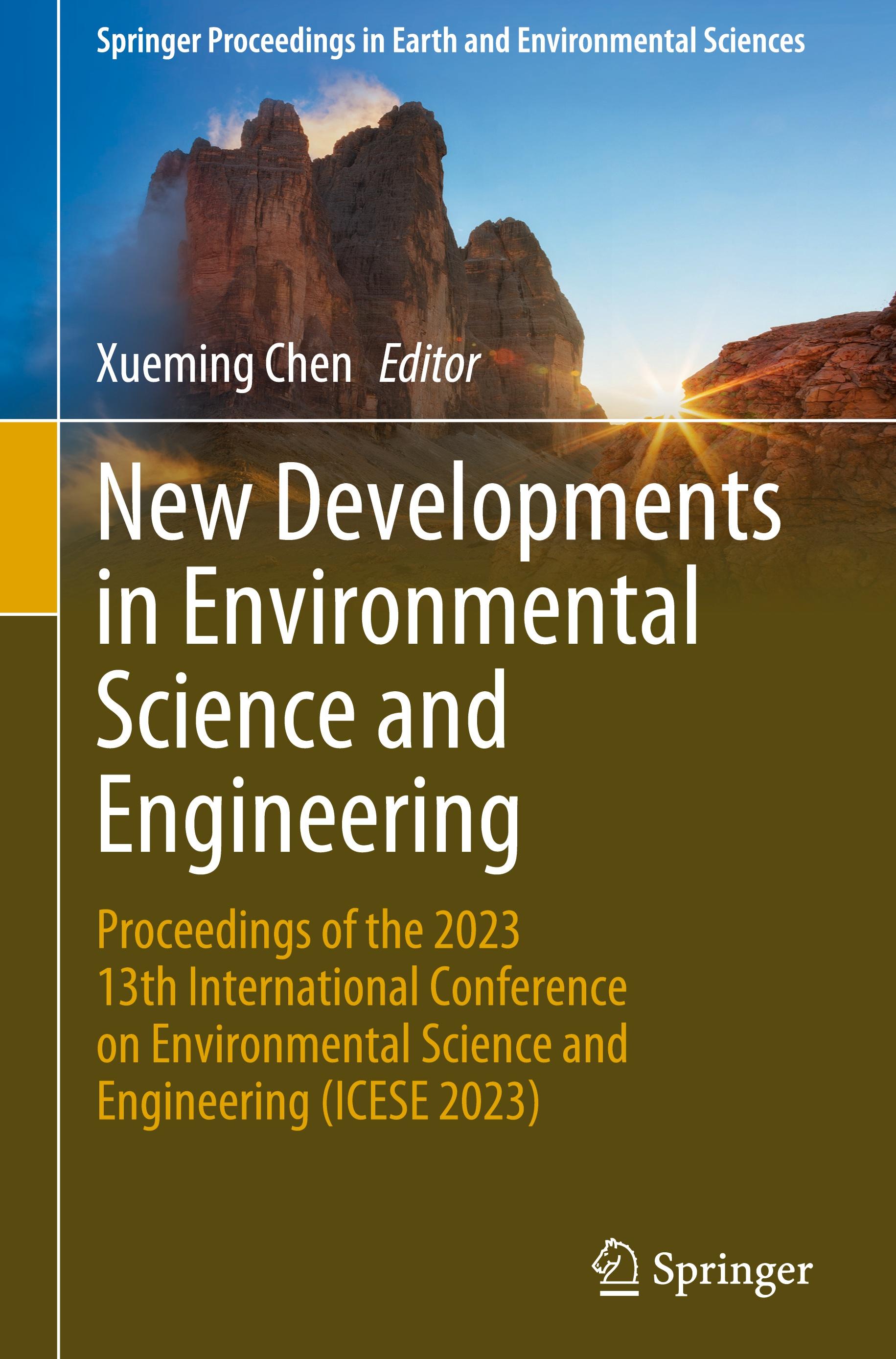 Vorderes Coverbild New Developments in Environmental Science and Engineering