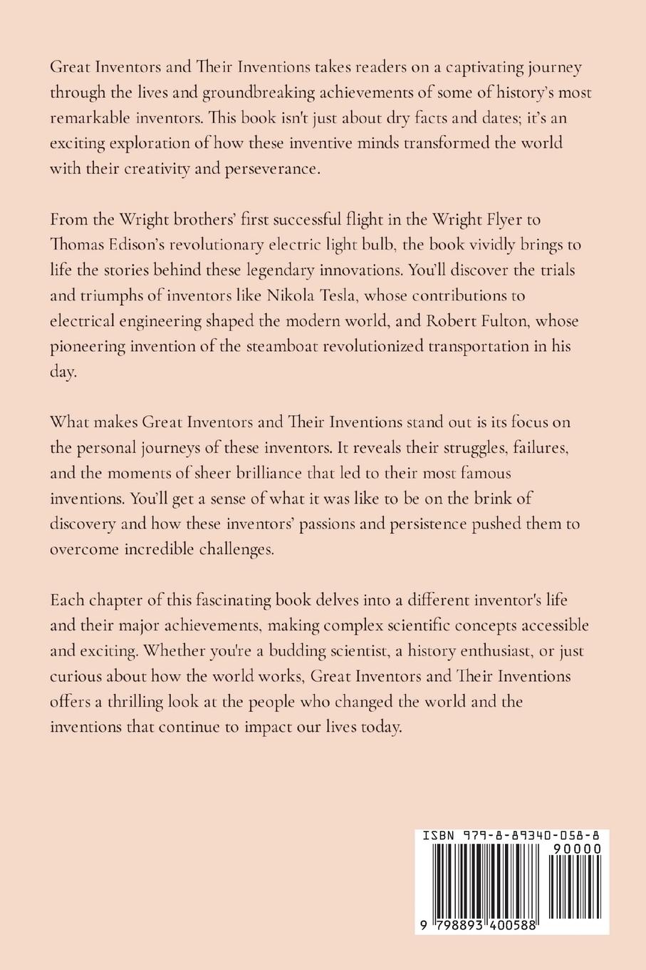 Rückseitencover Great Inventors and Their Inventions