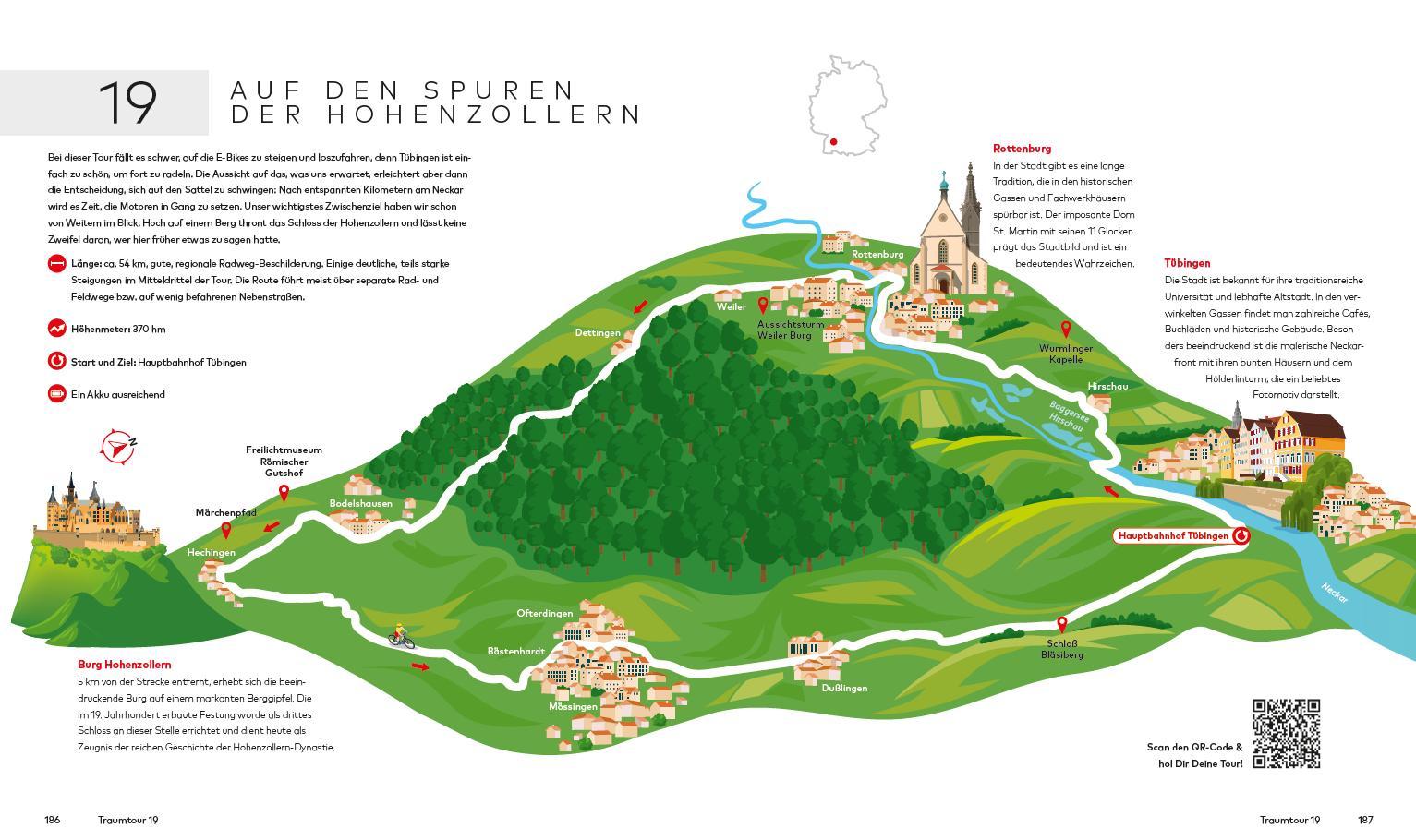 Beispielinhalt (Bild) Traumtouren mit dem E-Bike in Deutschland