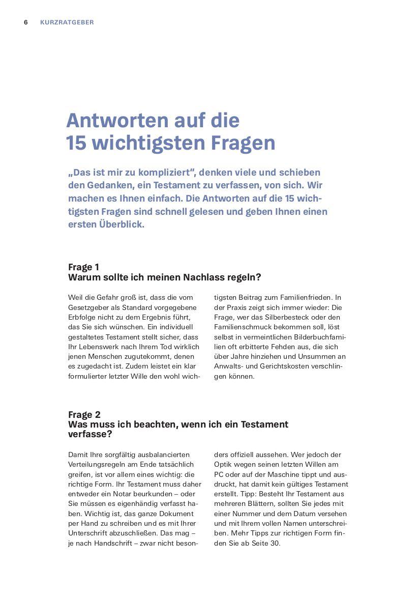 Beispielinhalt (Bild) Das Nachlass-Set