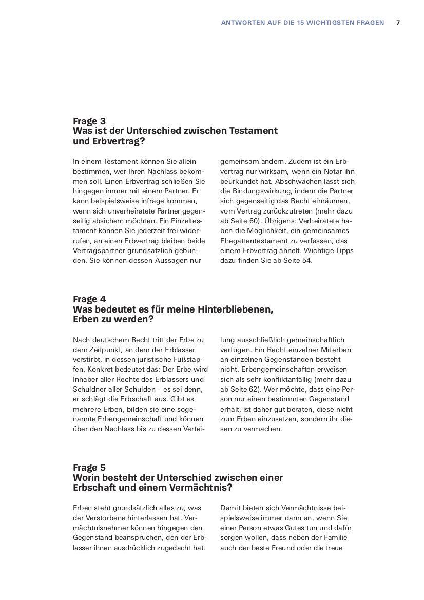Beispielinhalt (Bild) Das Nachlass-Set
