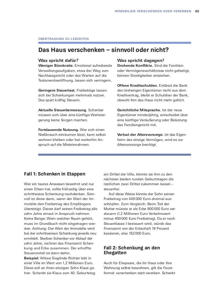 Beispielinhalt (Bild) Das Nachlass-Set