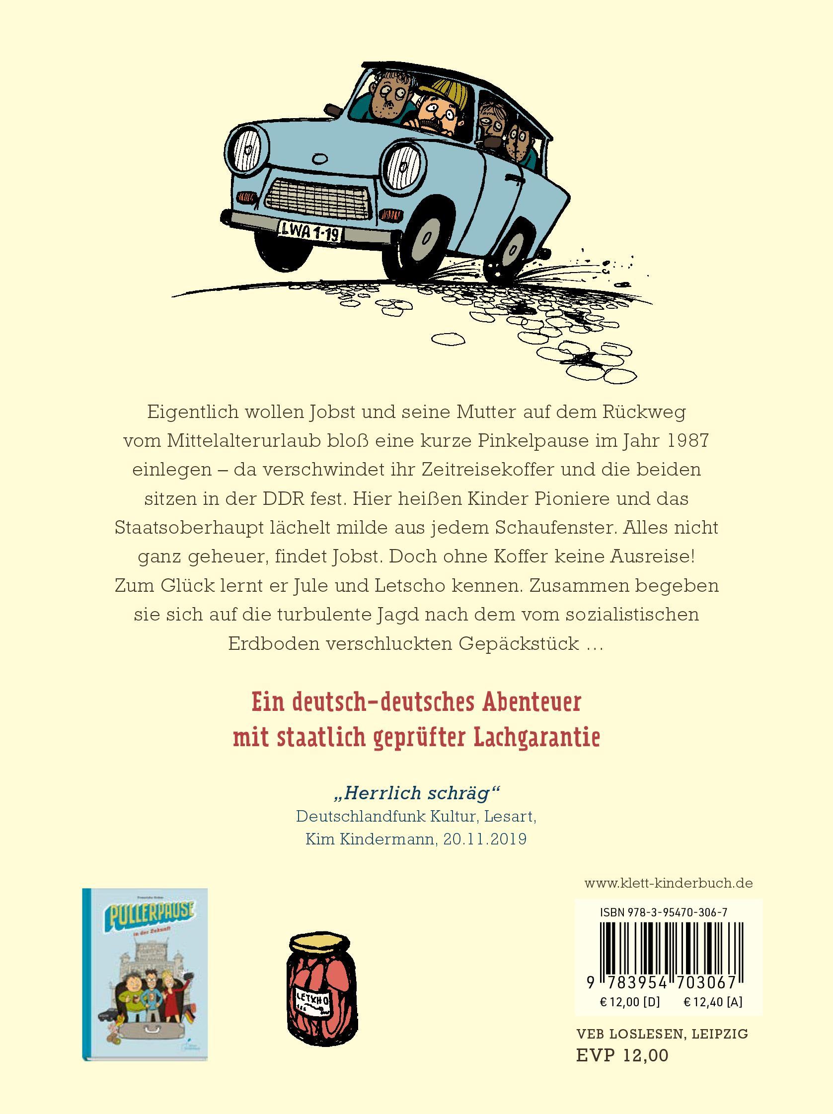 Rückseitencover Pullerpause im Tal der Ahnungslosen. Taschenbuchausgabe